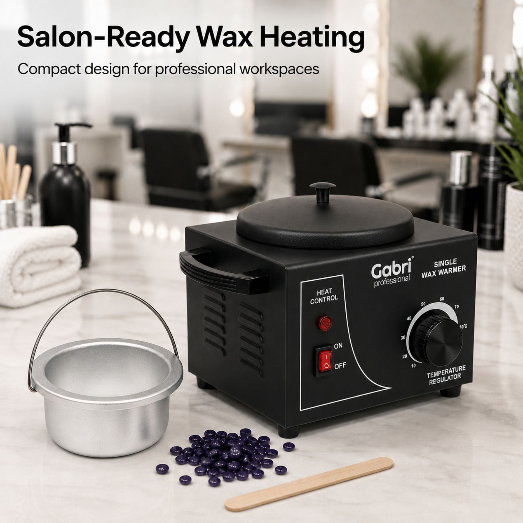Gabri - Single Pot Wax Heater Warmer (Black)