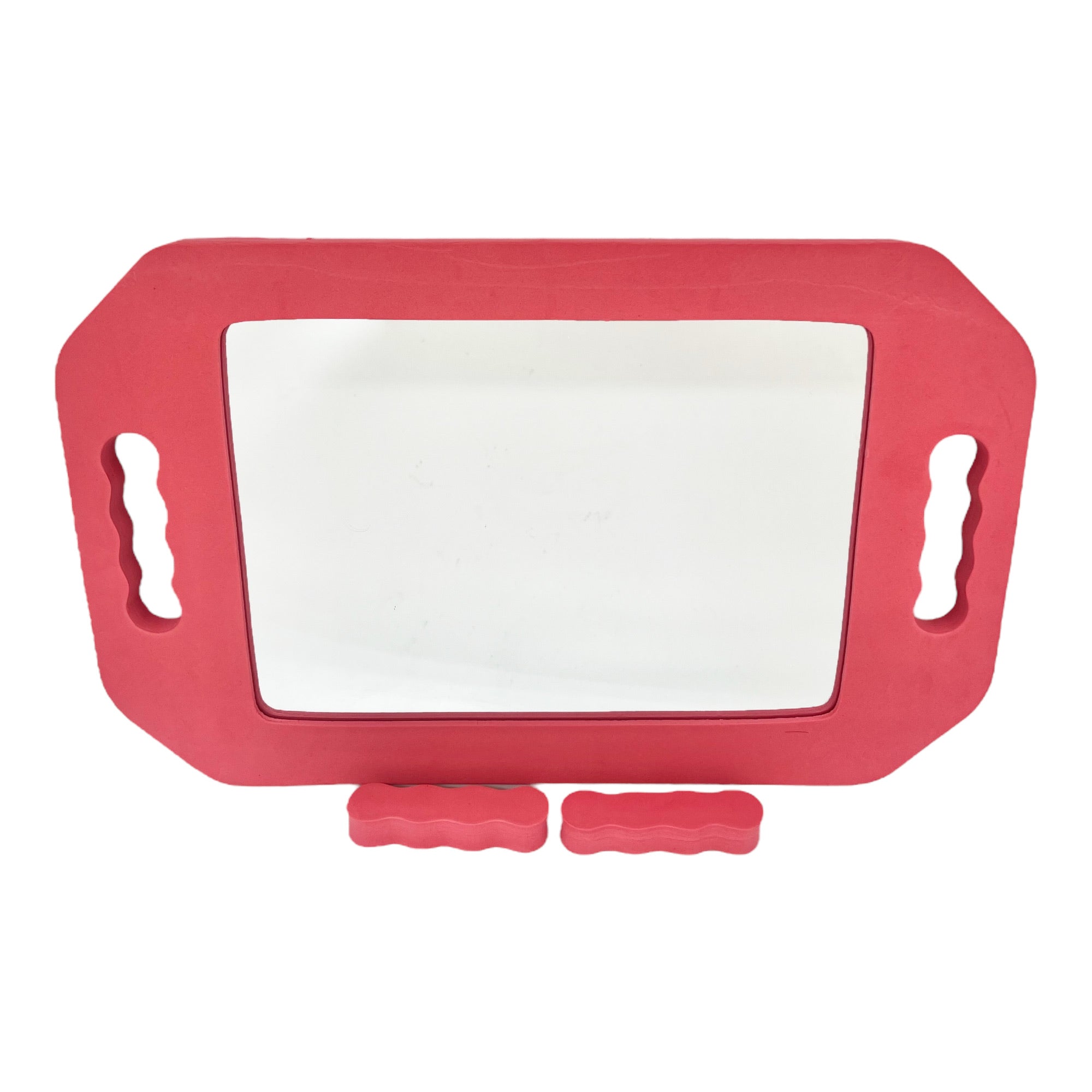 Eson - Salon Mirror Two Handed Foam Pink 41x25cm