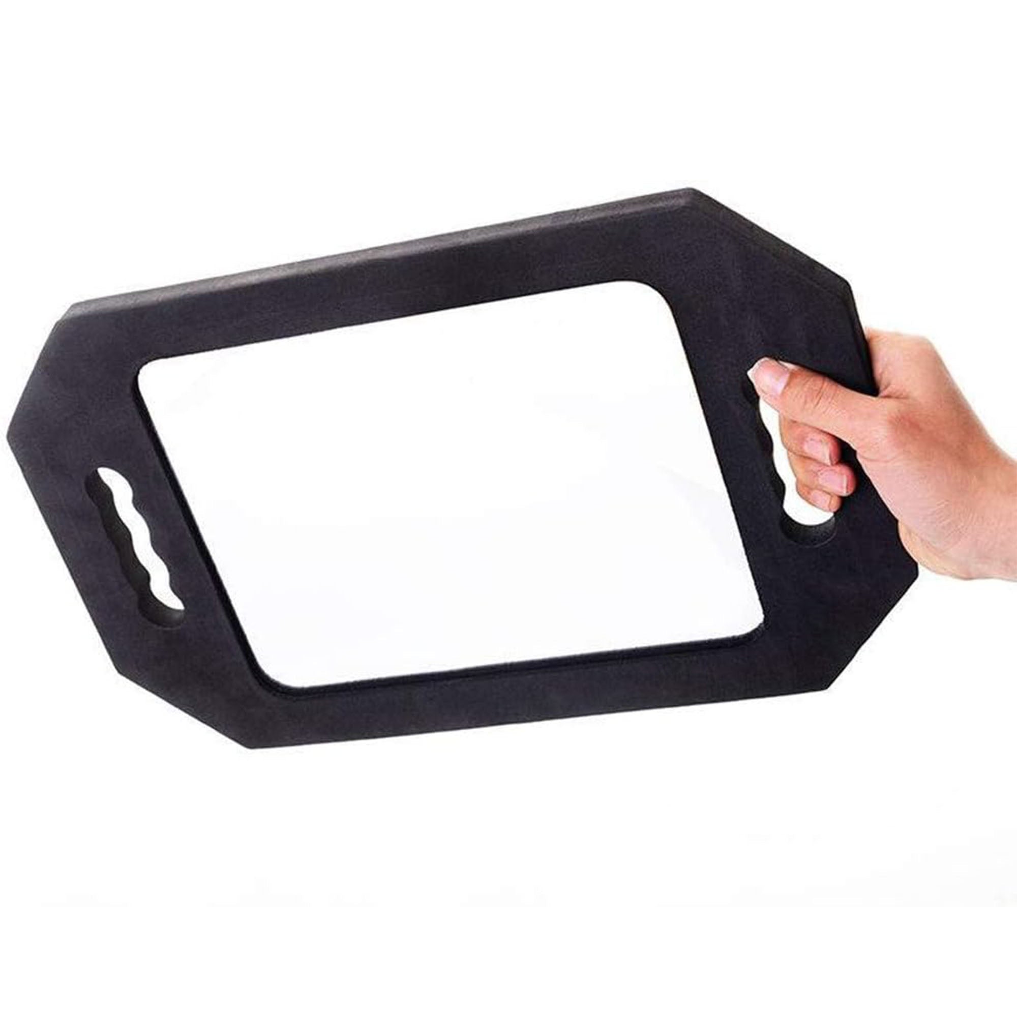 Eson - Salon Mirror Two Handed Foam Black 41x25cm