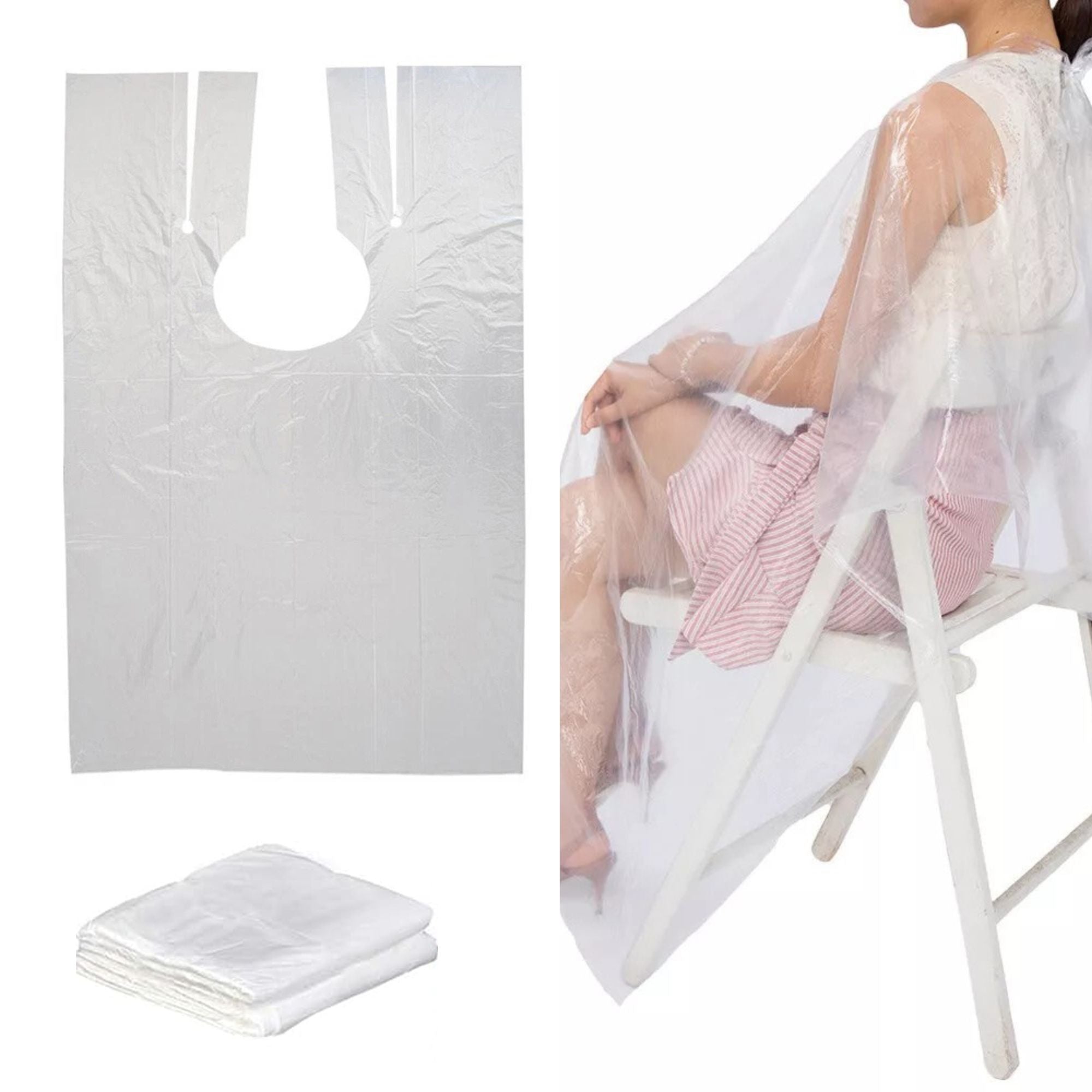 Eson - Disposable Hairdressing Capes Gown 50pcs (100x140cm)