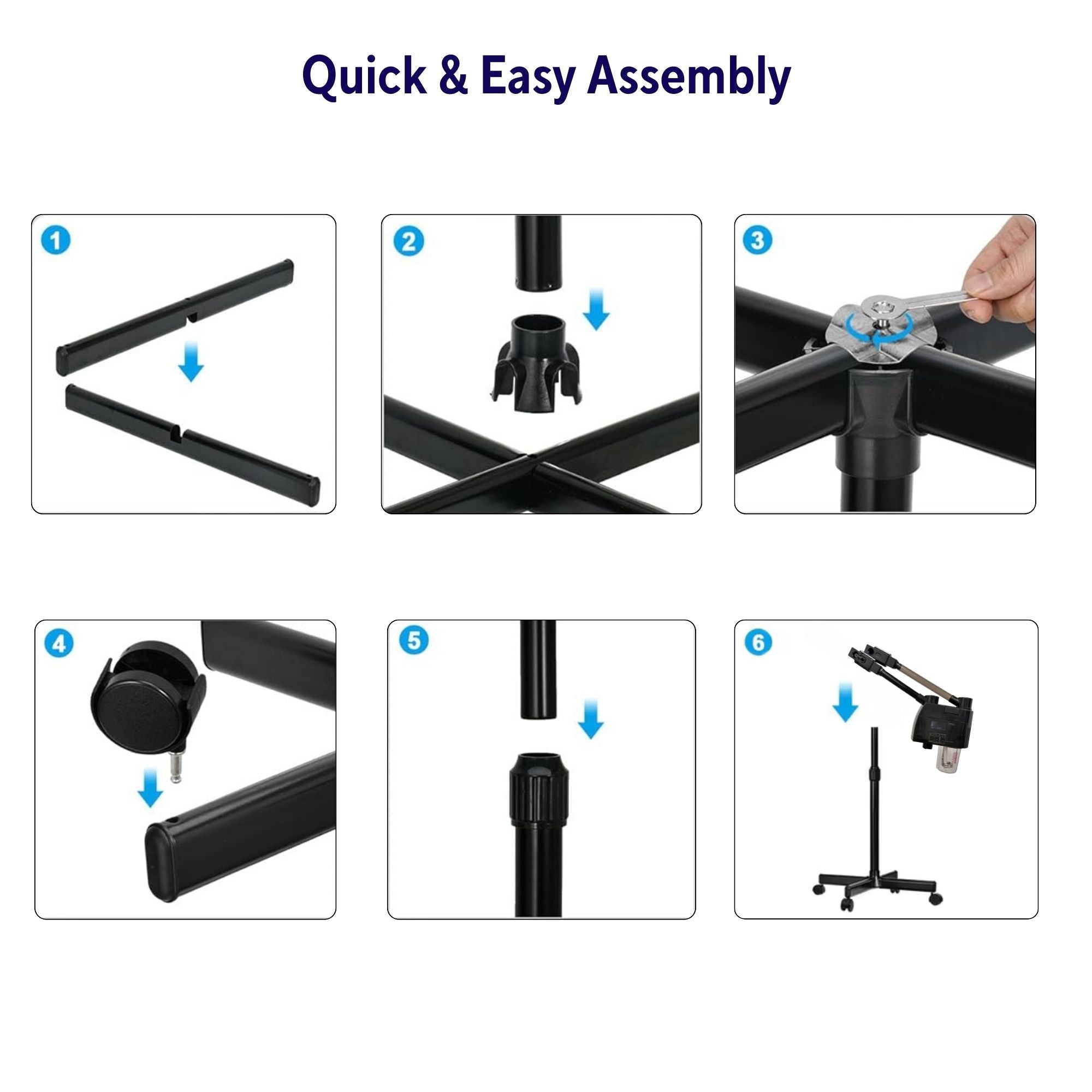 Eson - Professional 2-in-1 Hot & Cold Facial Steamer with UV Ozone Purifier - Black