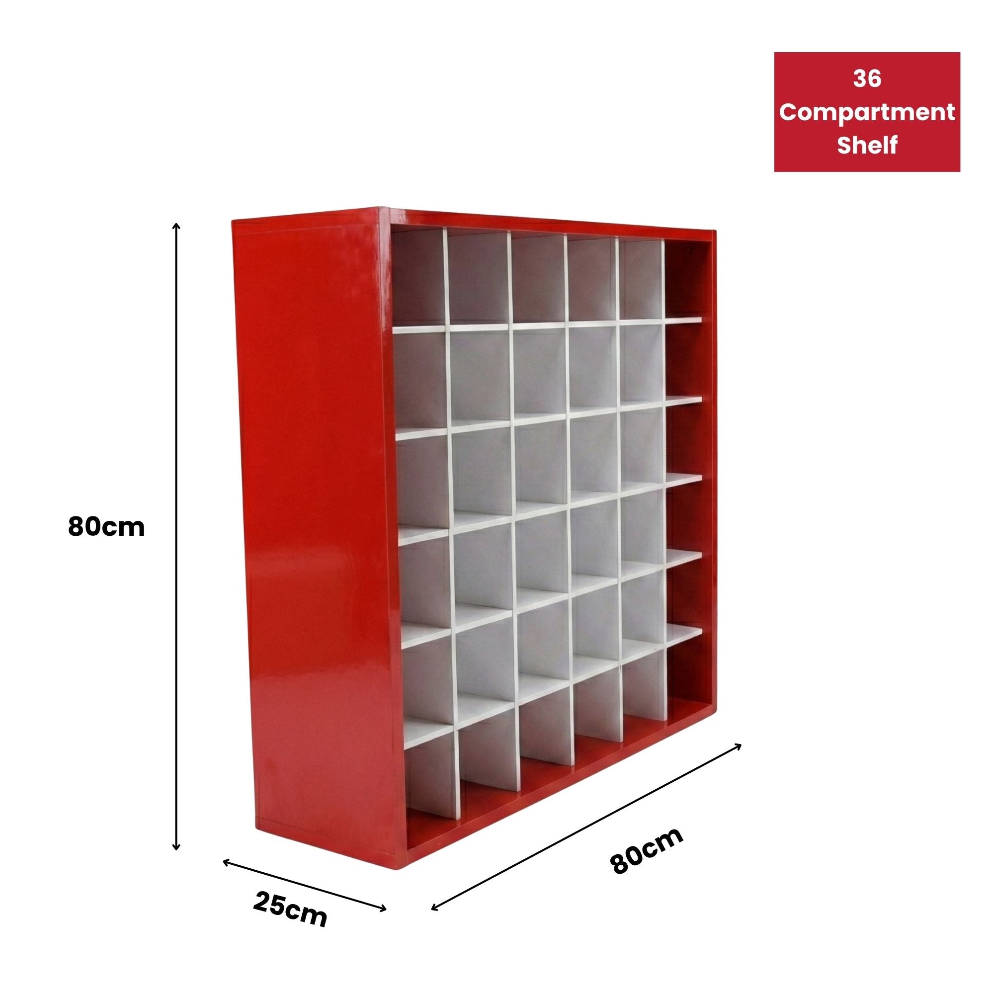 Storage Cabinet - Towel & Colour Organizer Shelf Red