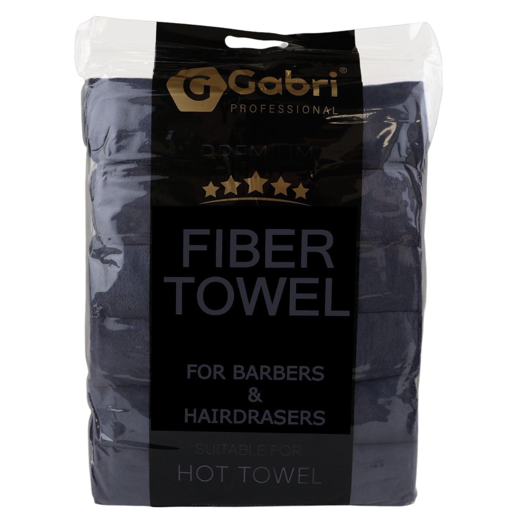 Gabri - Premium Salon Fibre Towel Grey (Pack of 6)