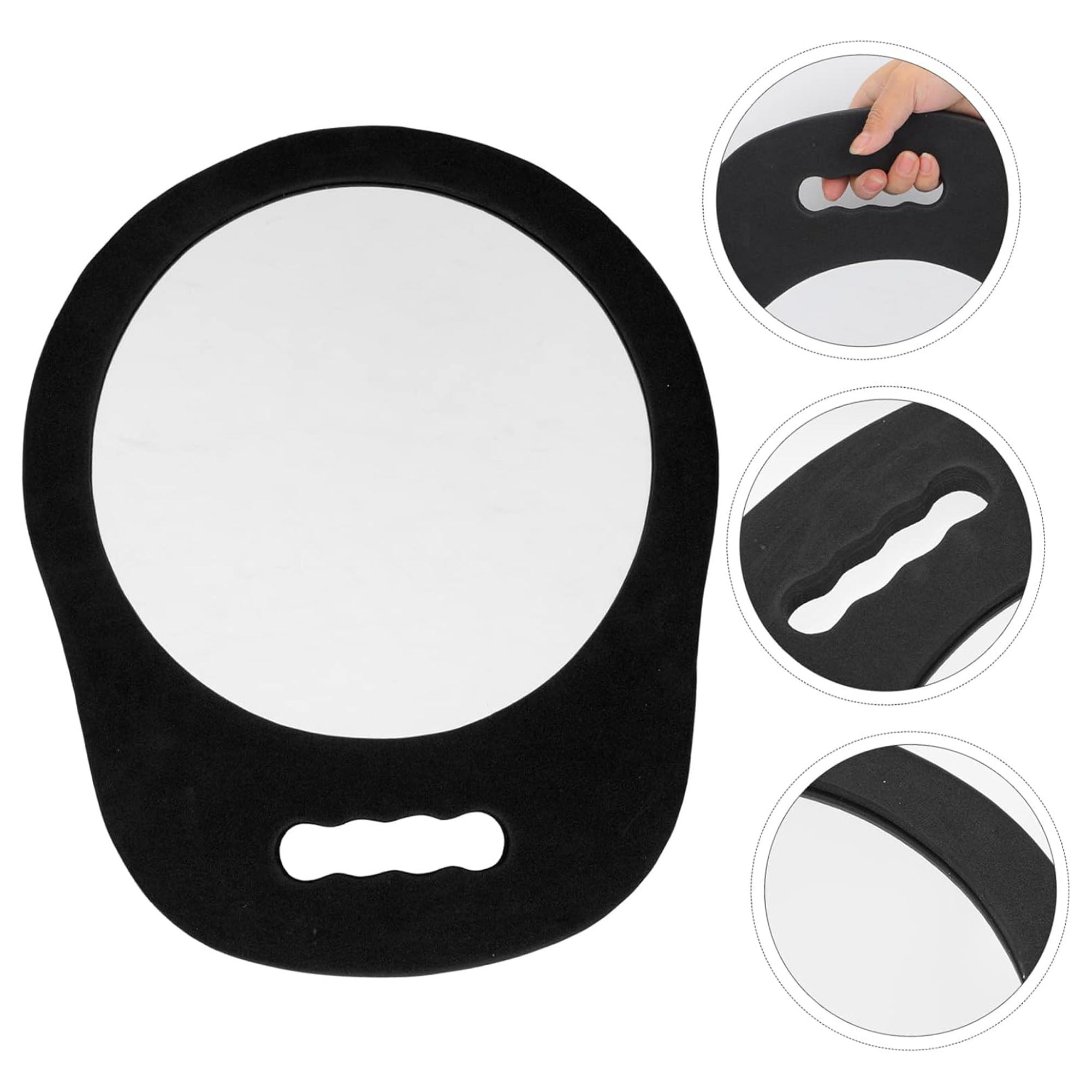 Eson - Salon Mirror Round Foam Handheld 34x28cm