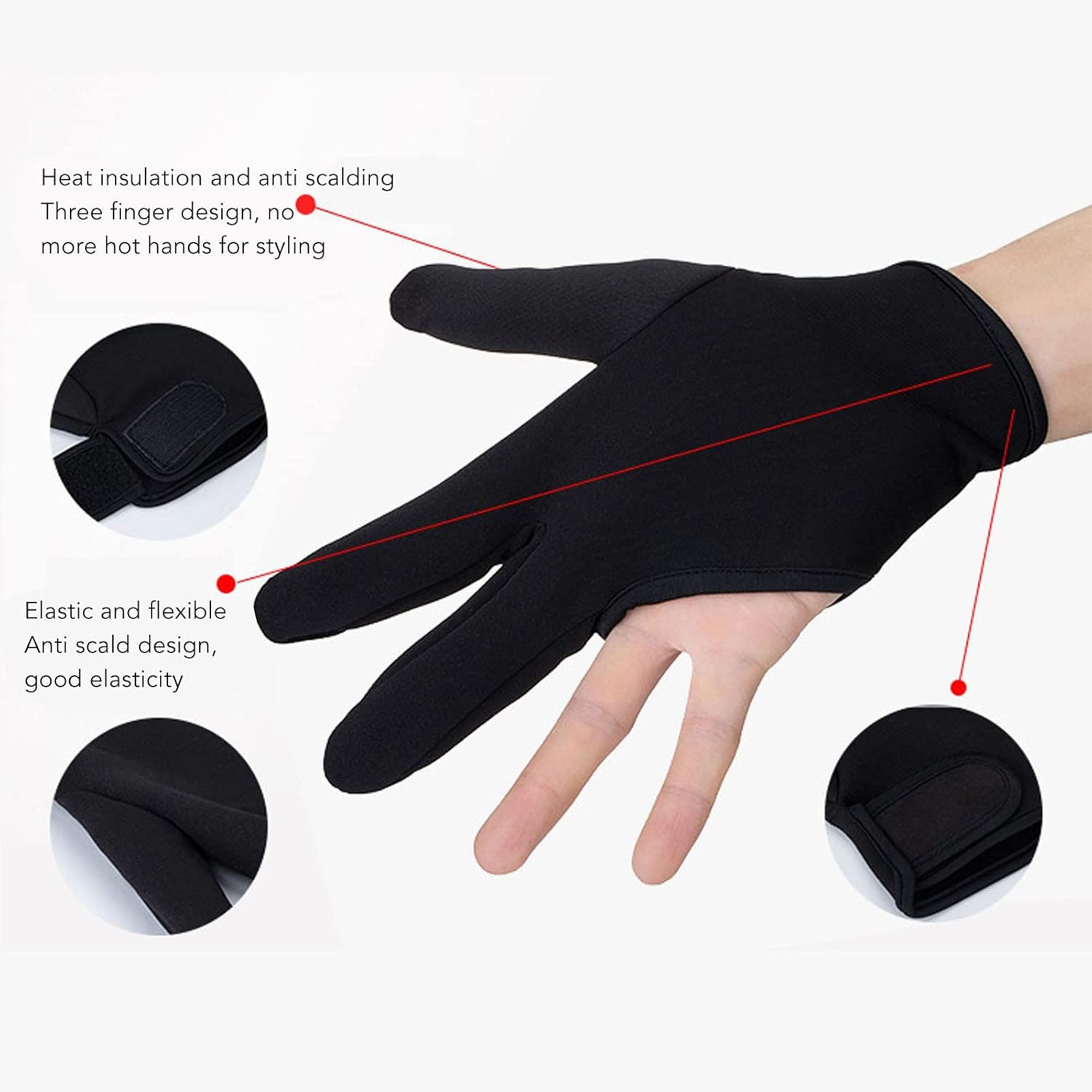 Eson - Hair Styling Heat Protector Glove 3 Fingers