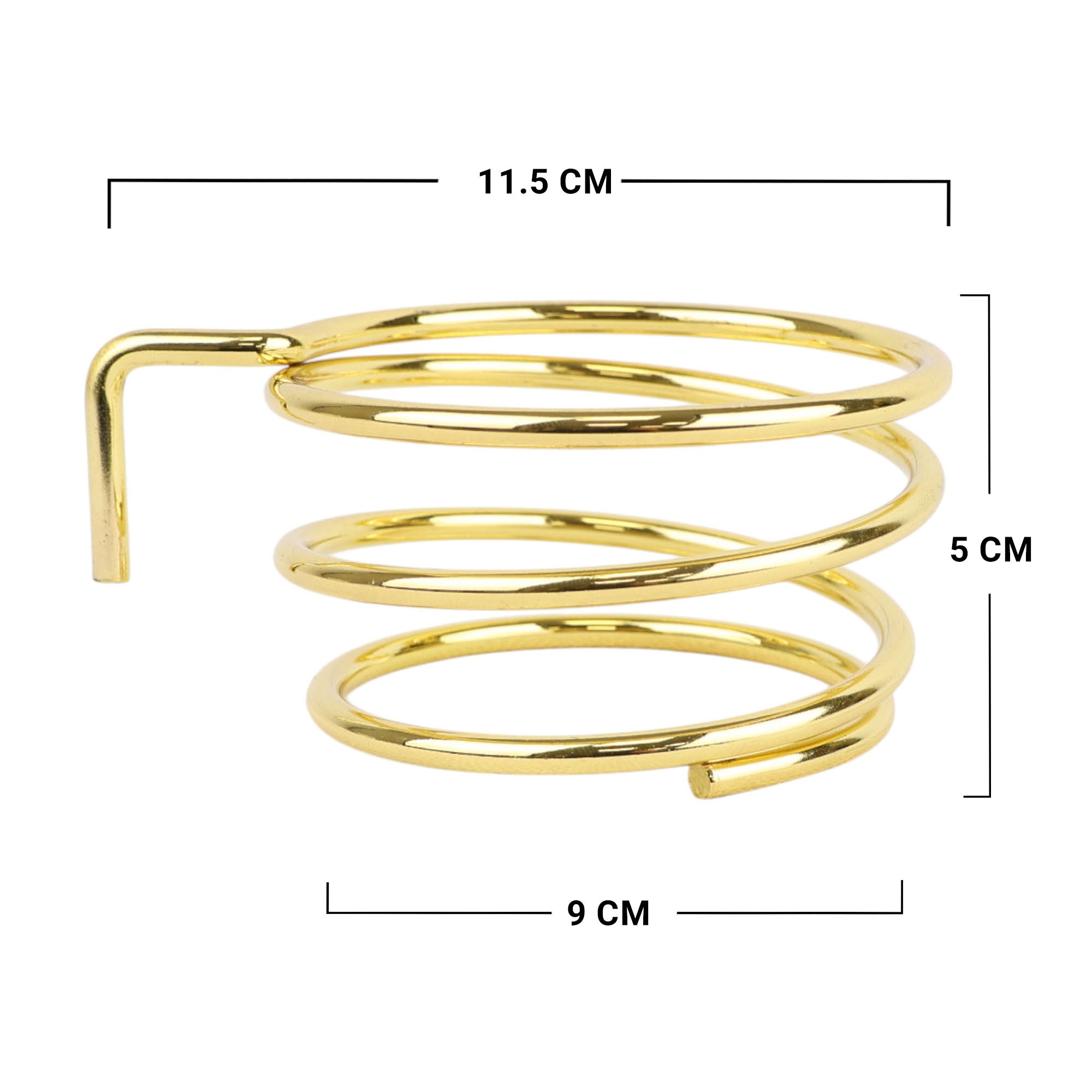 Eson - Hair Dryer Holder Wall Mounted Spiral Shape (Gold)