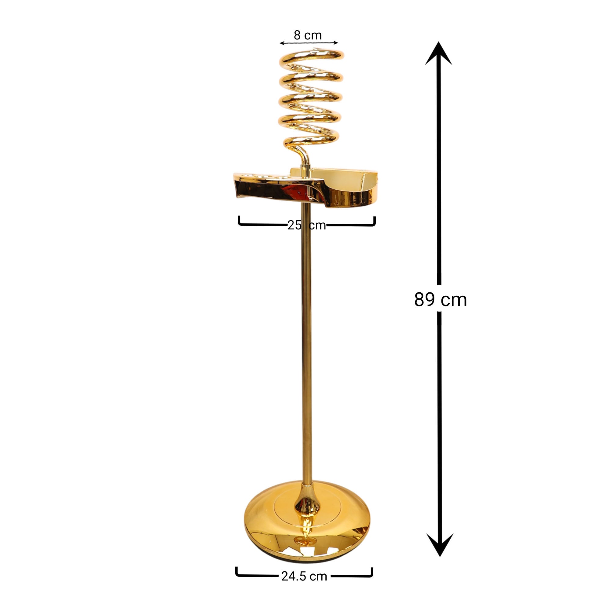 Eson - Hair Dryer Stand  Acrylic Spiral Holder With Tray