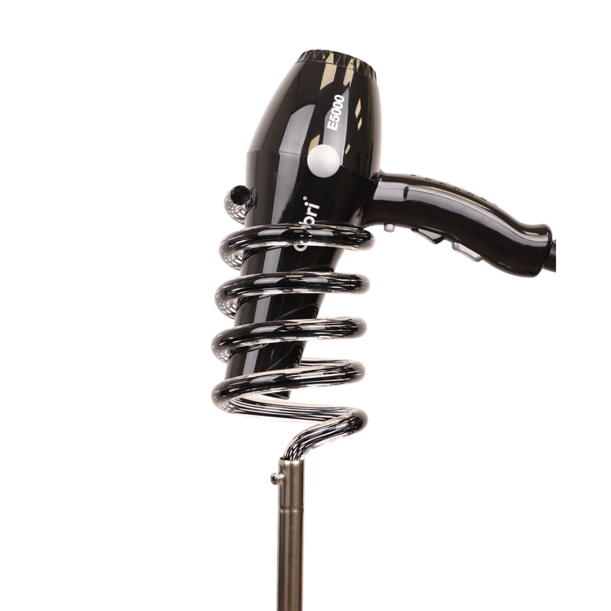 Eson - Hair Dryer Stand Black Acrylic Spiral Holder