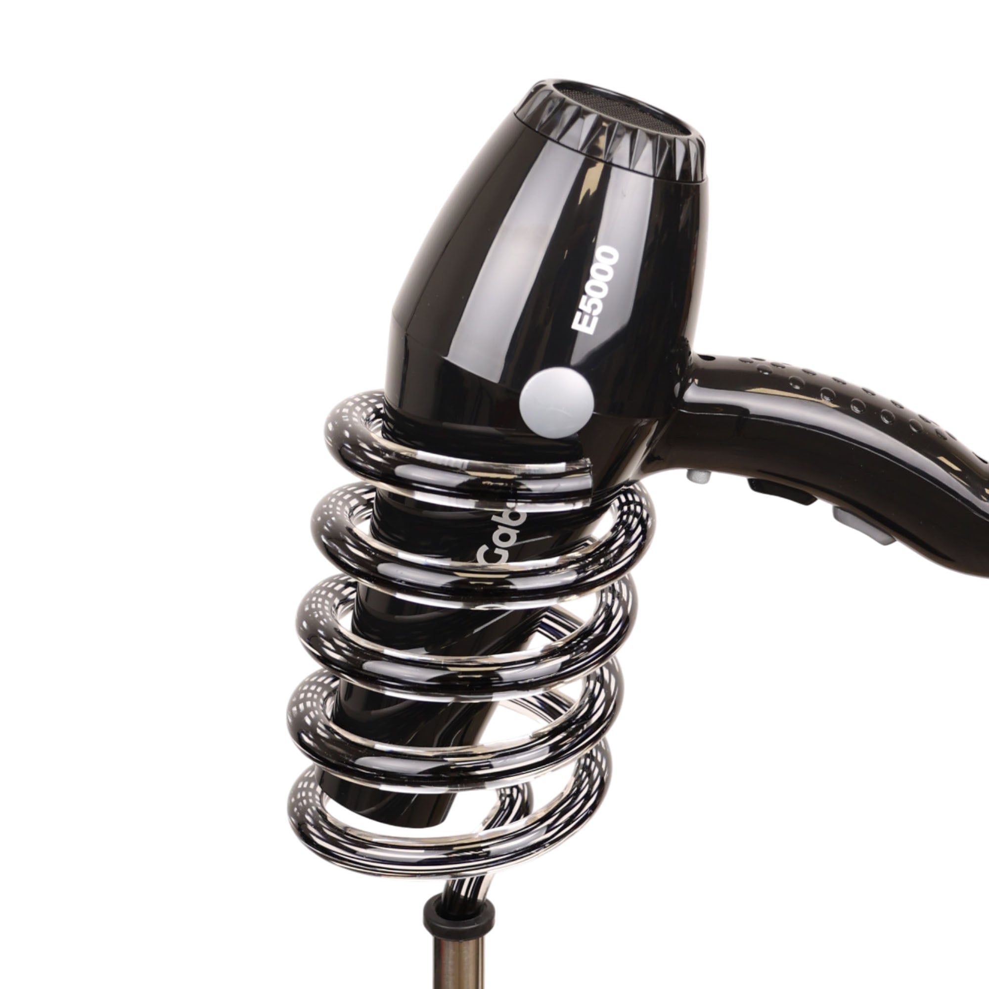 Eson - Hair Dryer Stand Black Acrylic Spiral Holder