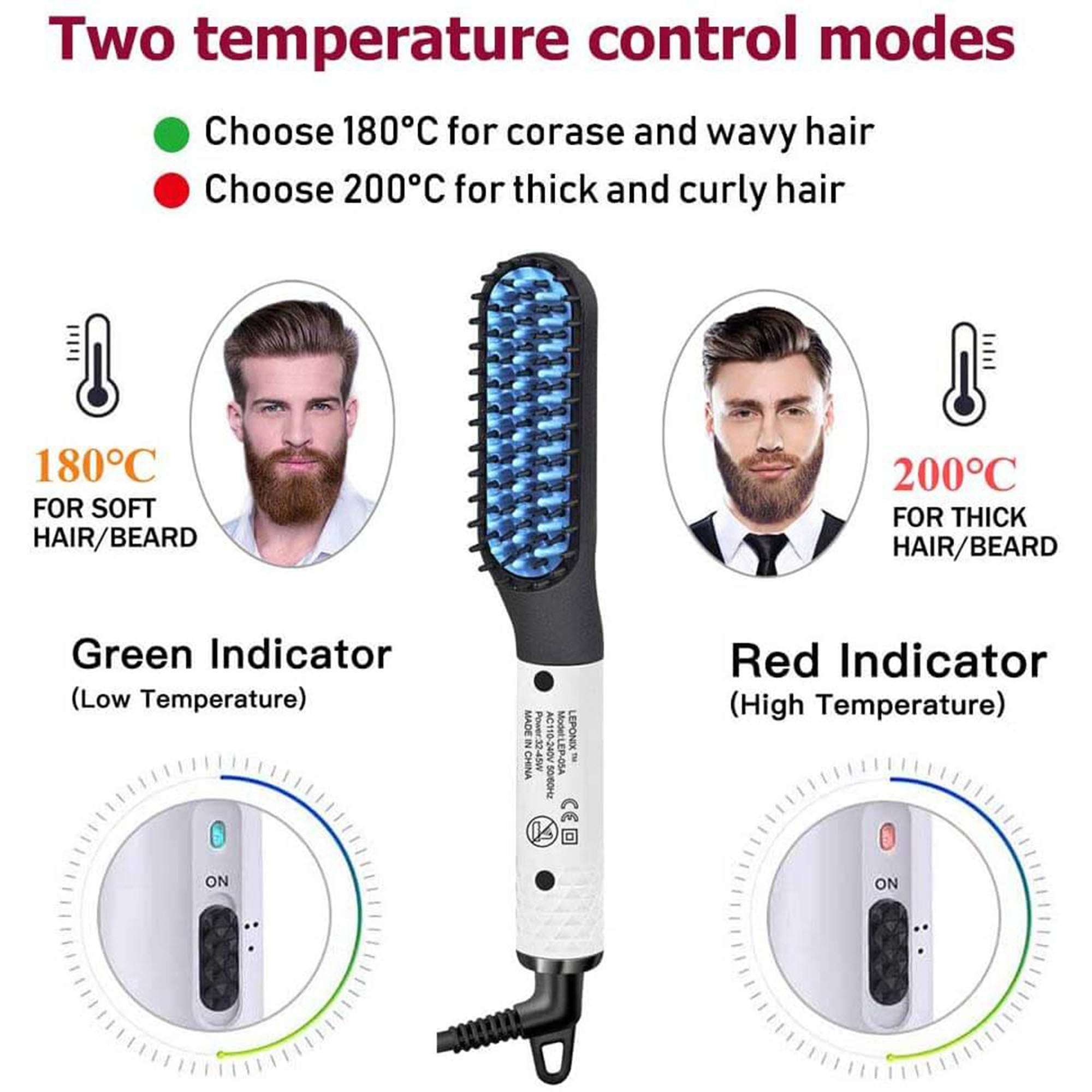 Eson - Beard & Hair Straightening Comb For Men