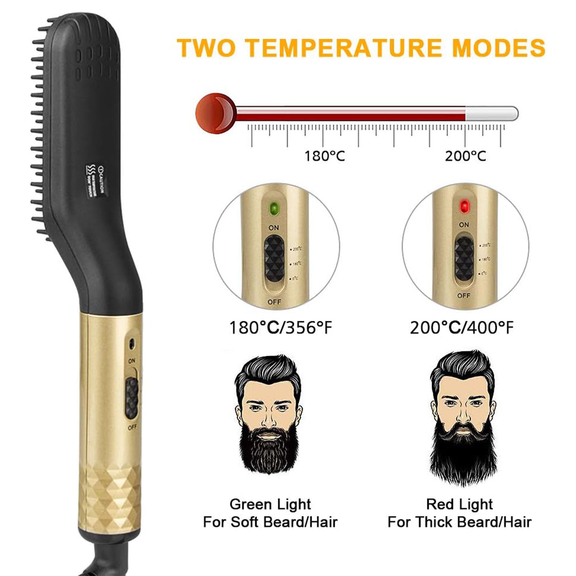 Eson - Beard & Hair Straightening Comb For Men