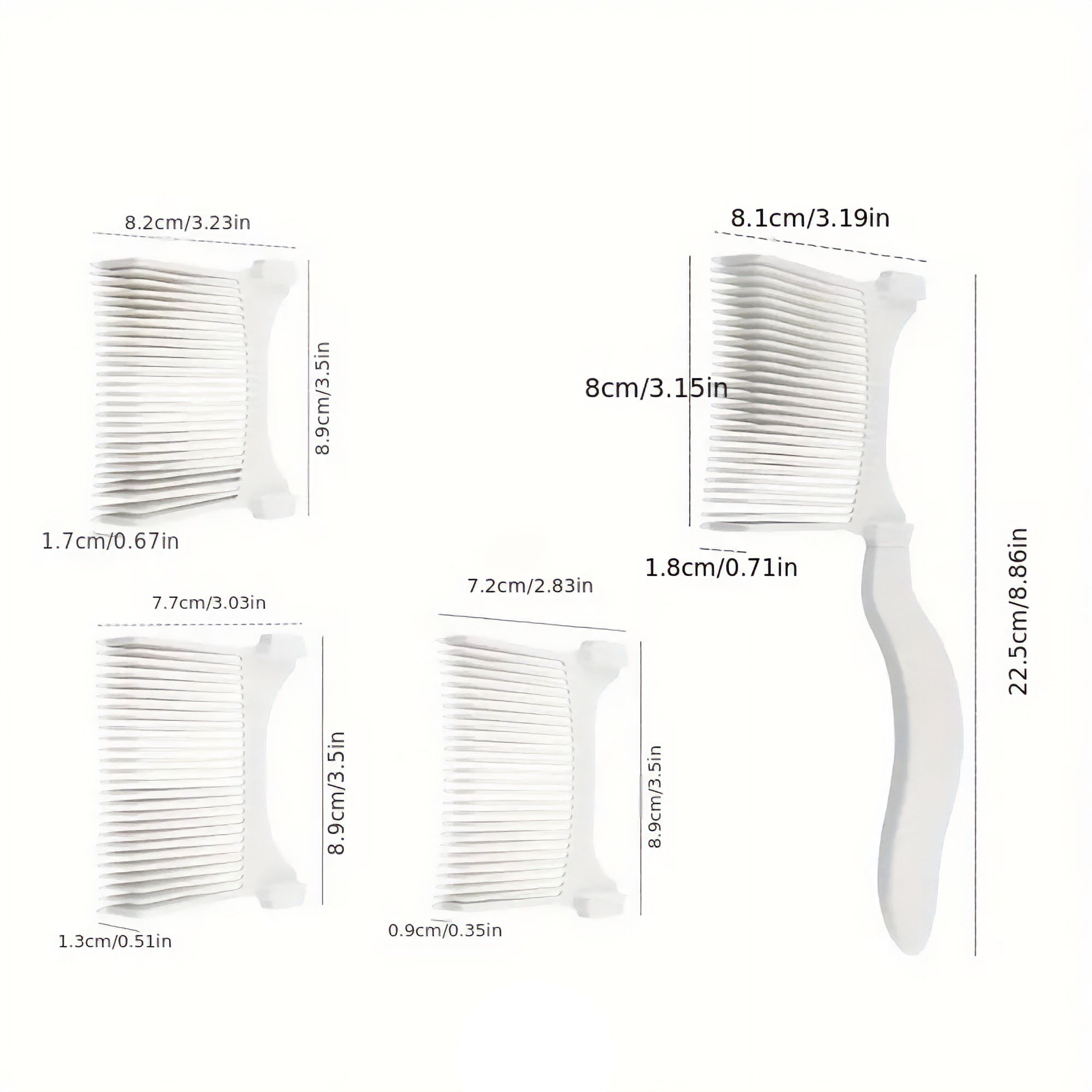 Eson - Hair Cutting Fade Comb 3 Size Curved Replacement Head 22.5cm