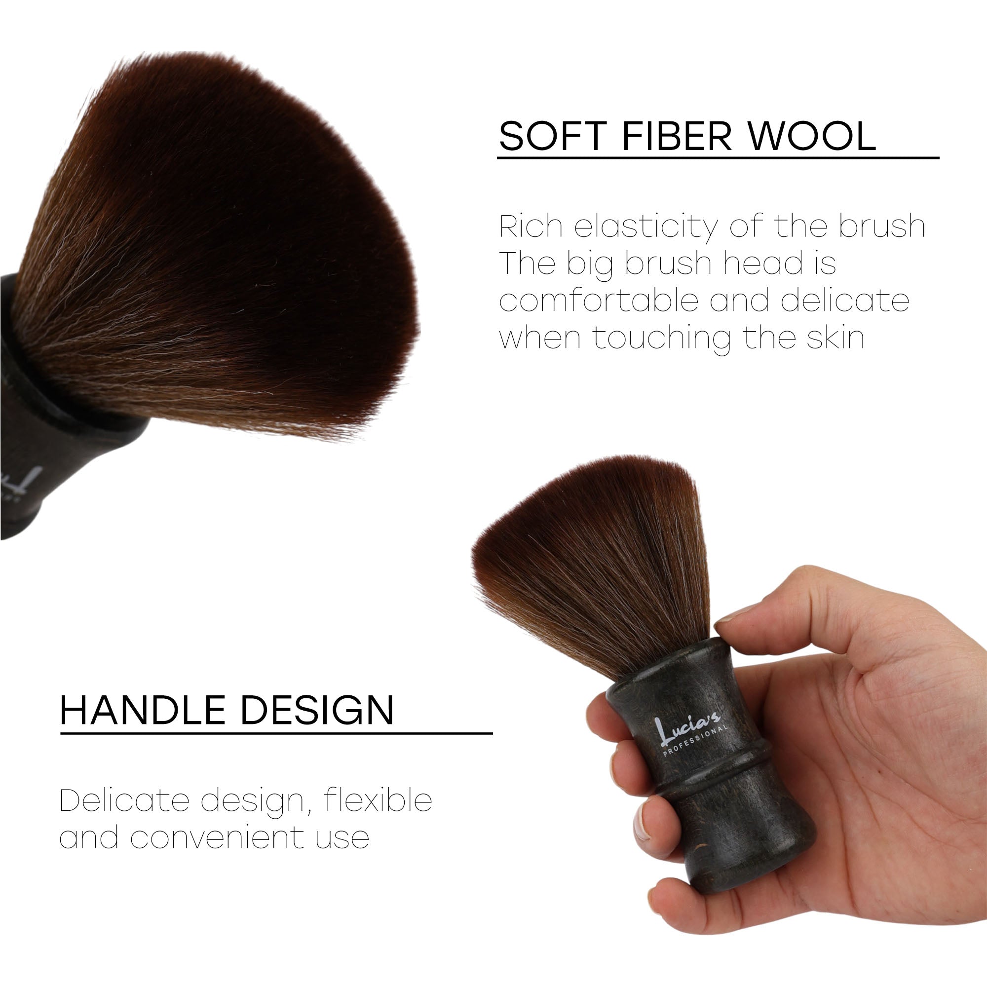 Eson - Neck Brush Wooden Handle