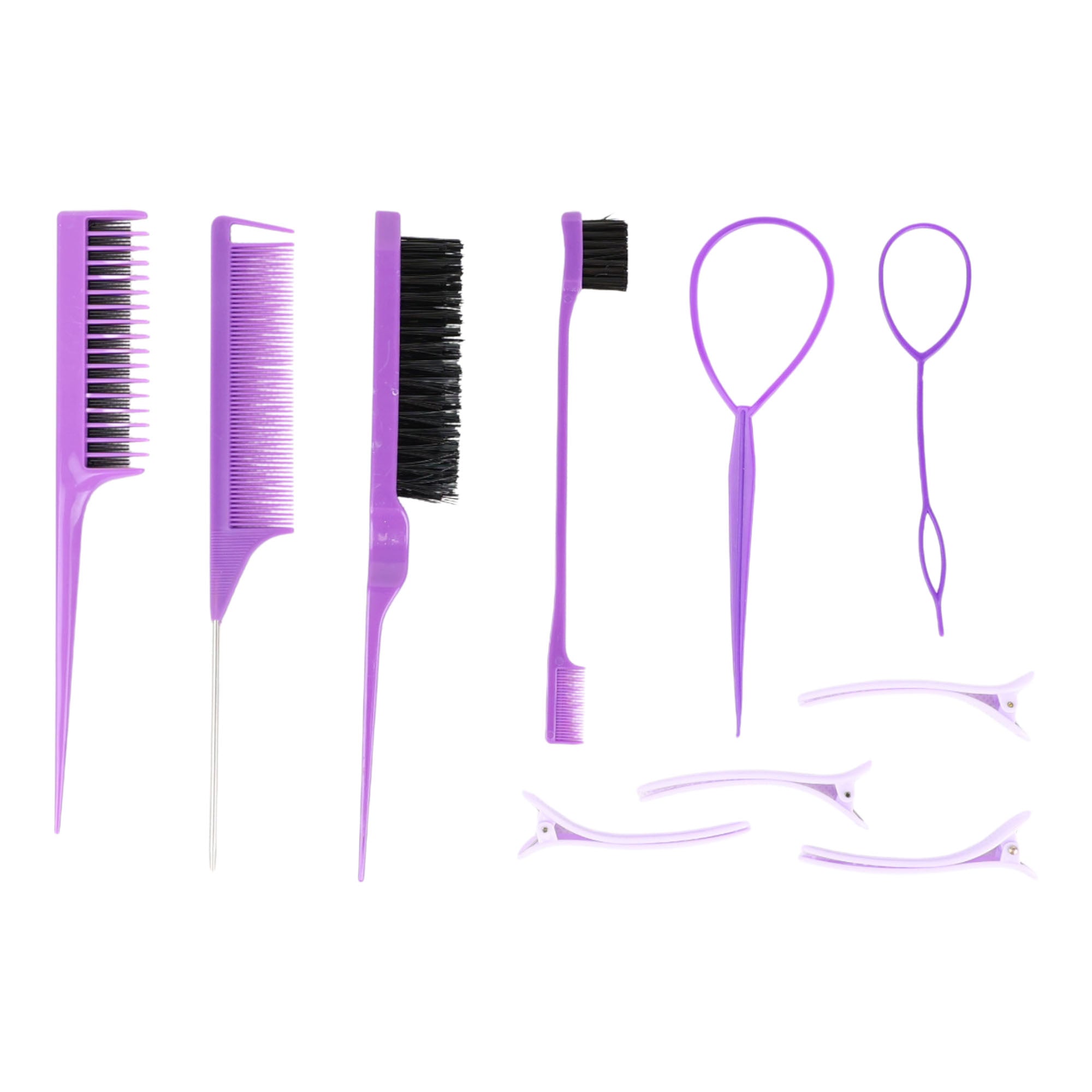 Eson - Hair Comb & Hair Clip Styling Set 10pcs