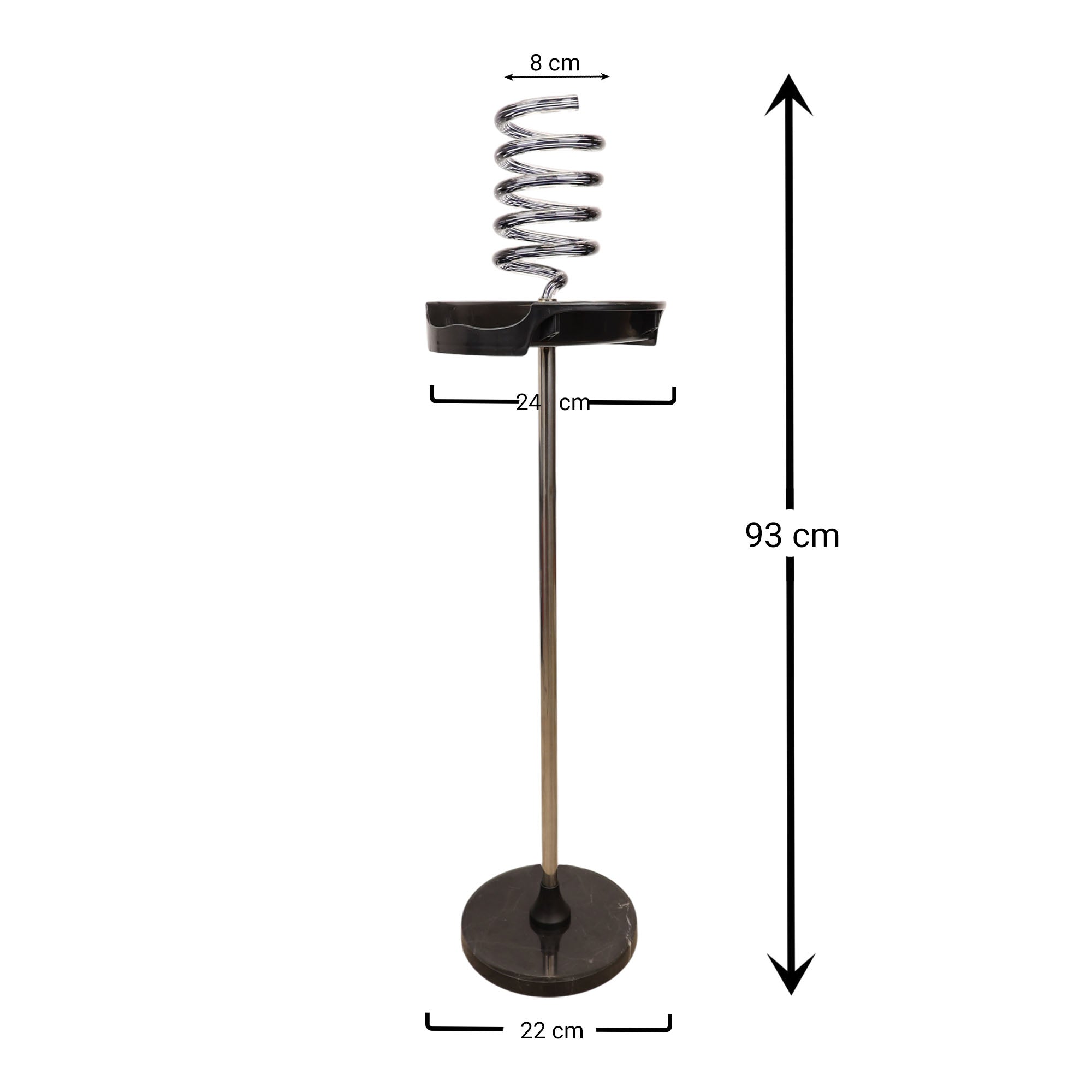 Eson - Hair Dryer Stand  Acrylic Spiral Holder With Tray