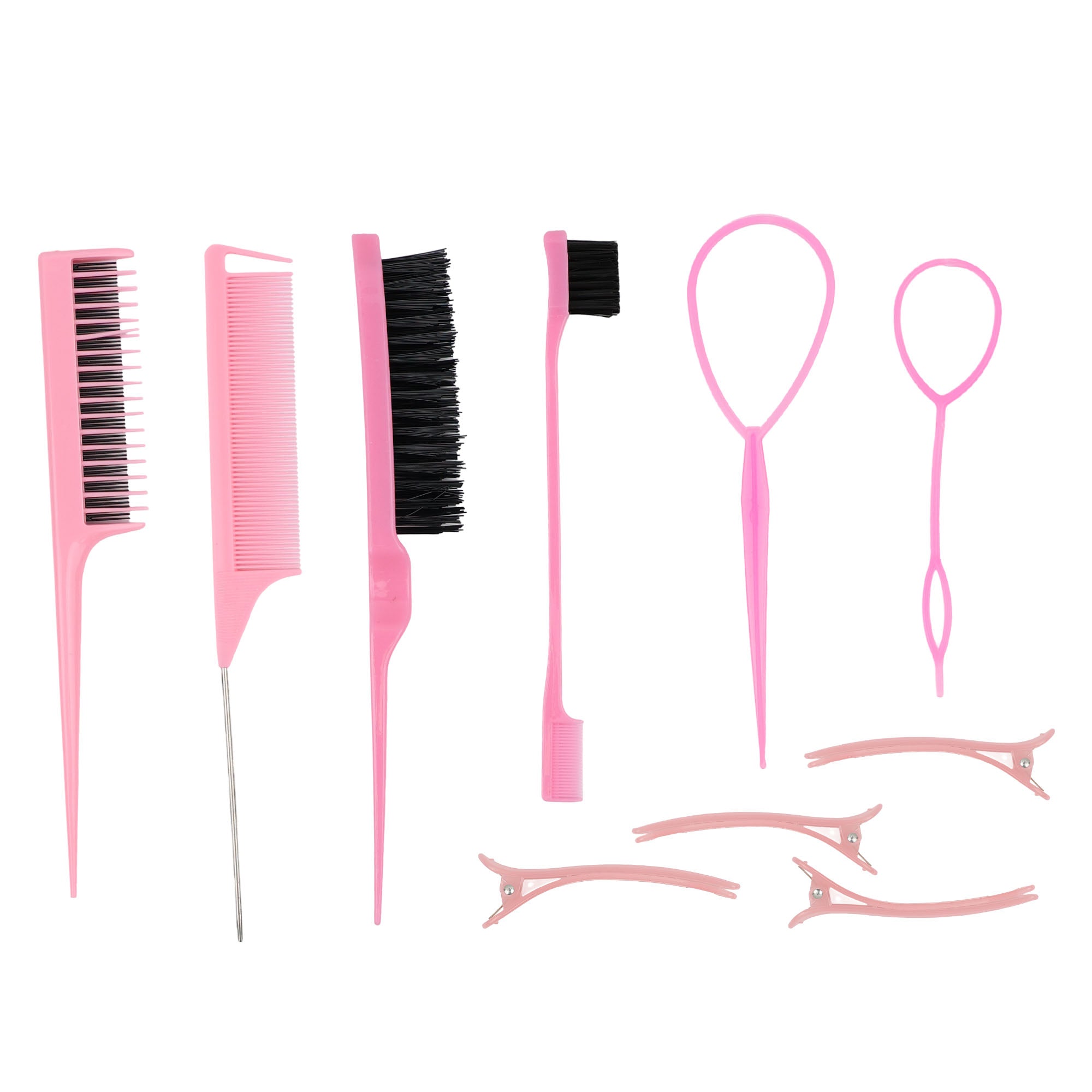 Eson - Hair Comb & Hair Clip Styling Set 10pcs