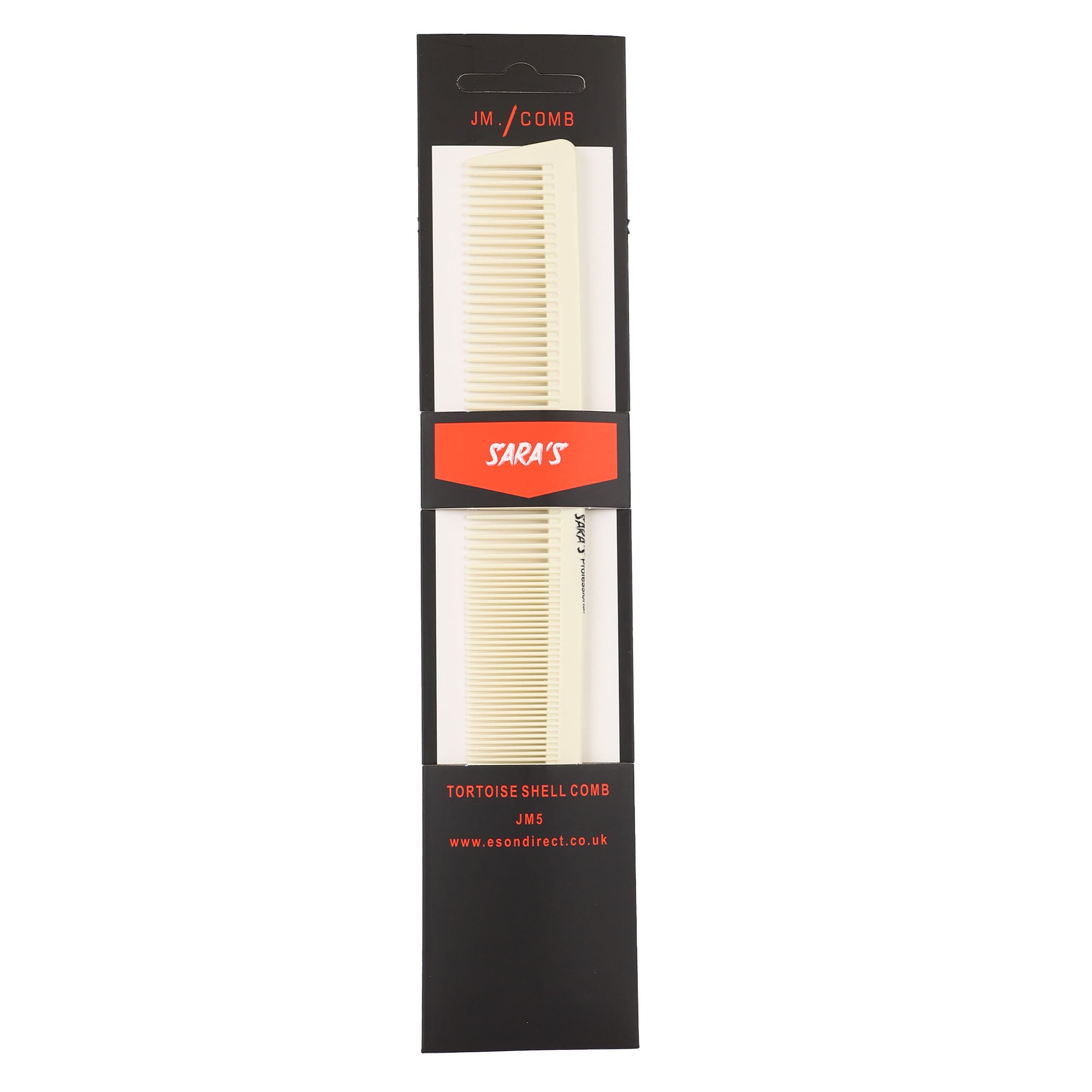 Eson - Tortoise Shell Cutting Comb Fine Tooth