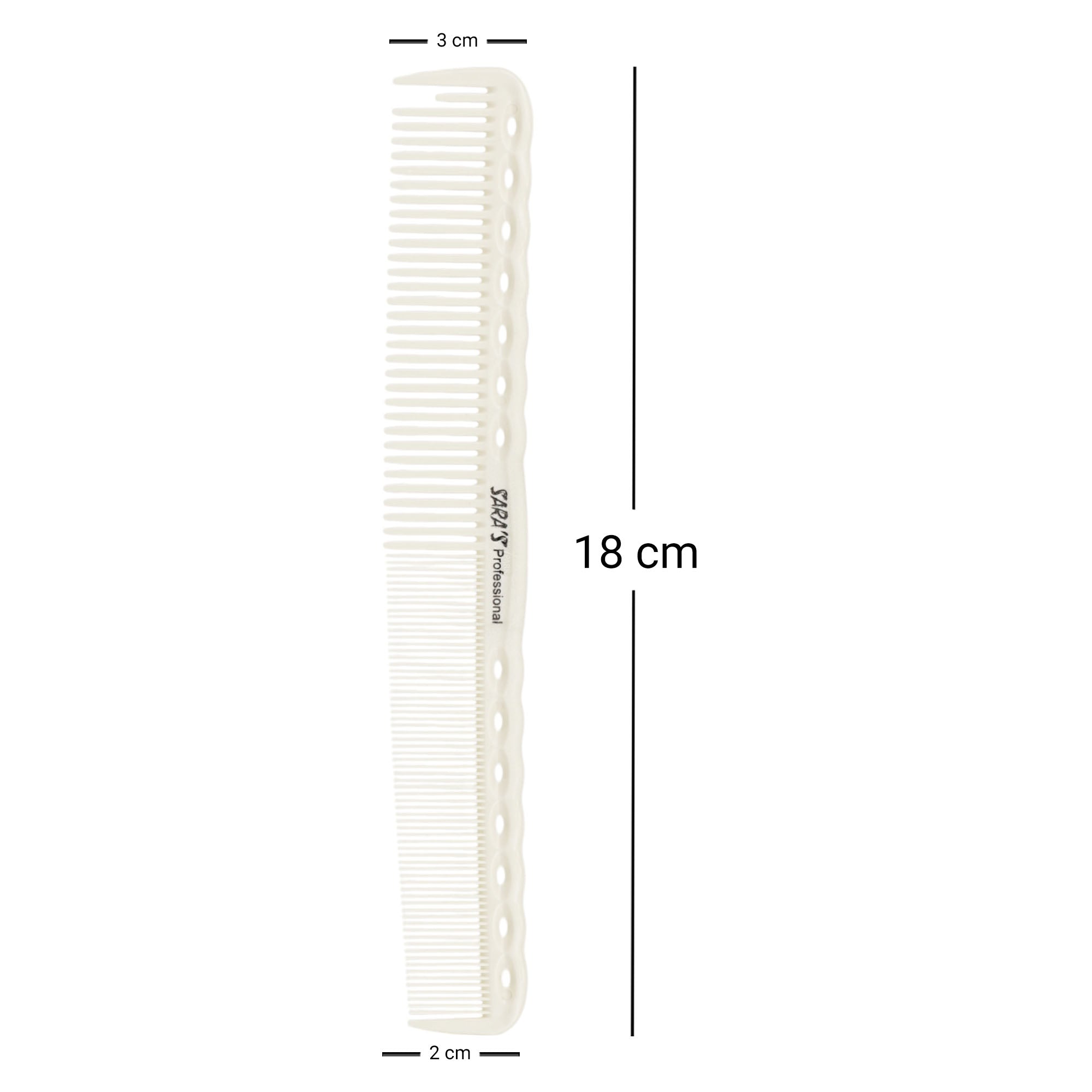 Eson - Tortoise Shell Cutting Comb Fine Tooth