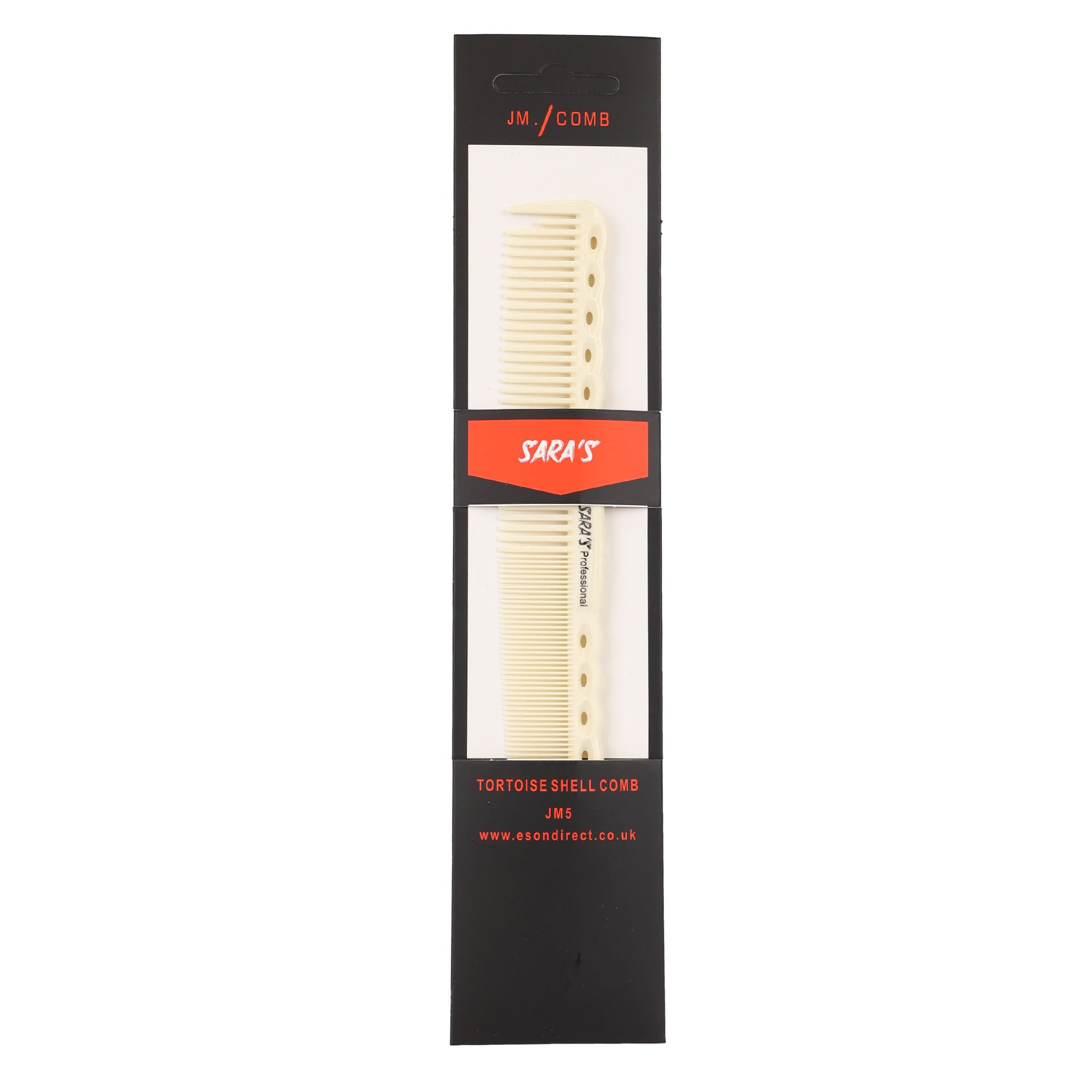 Eson - Tortoise Shell Cutting Comb Fine Tooth