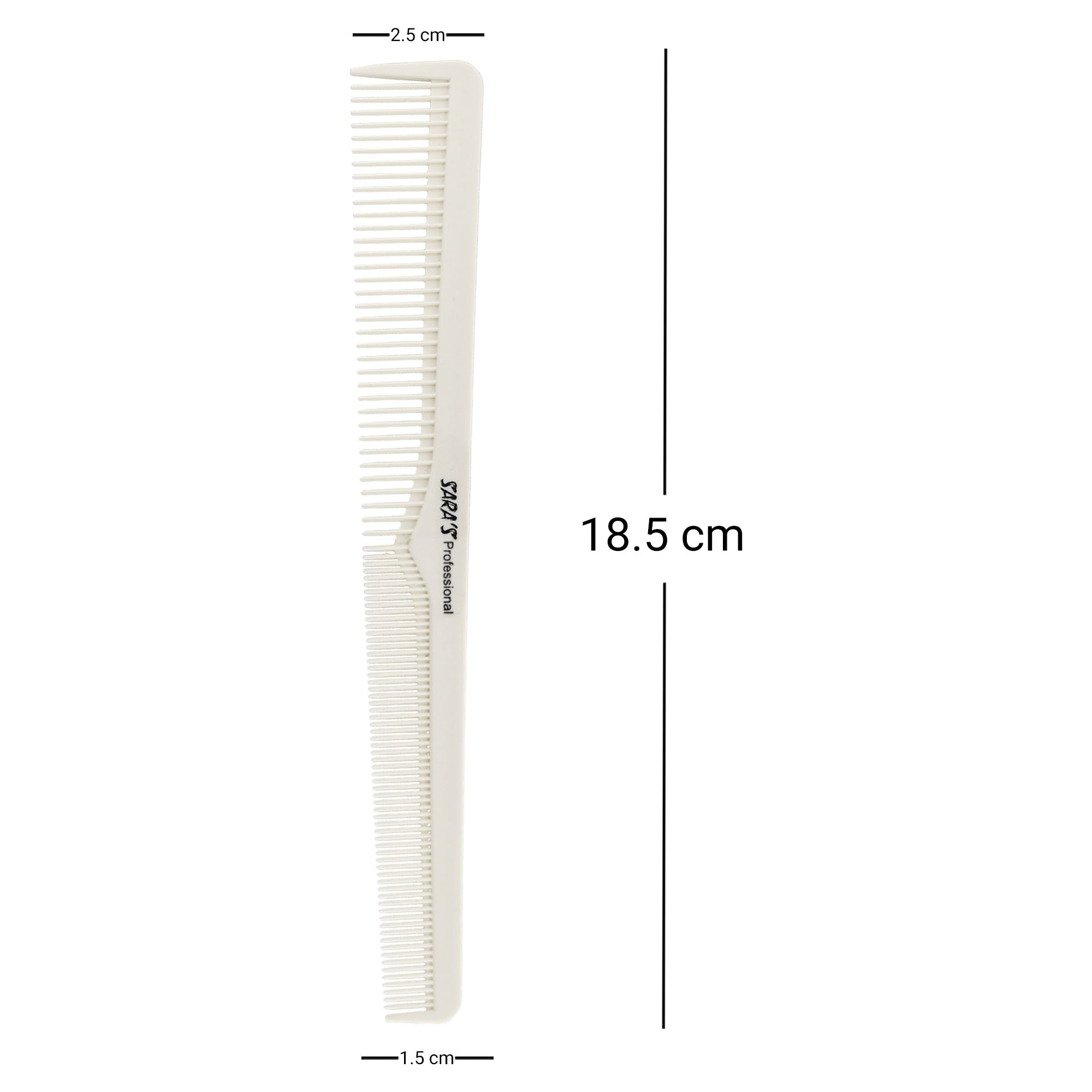 Eson - Tortoise Shell Taper Comb 2in1 Wide & Fine Tooth