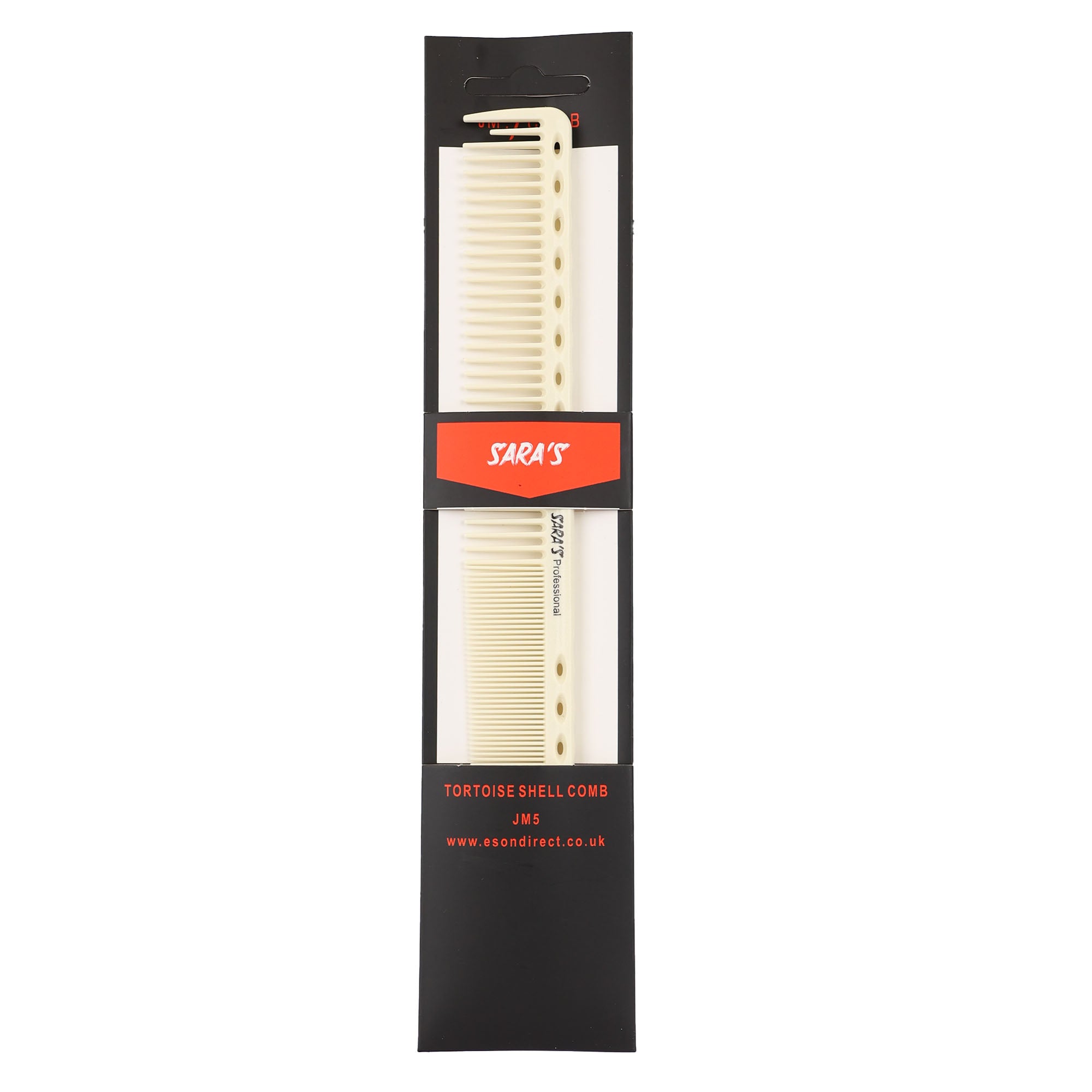 Eson - Tortoise Shell Cutting Comb Fine Tooth