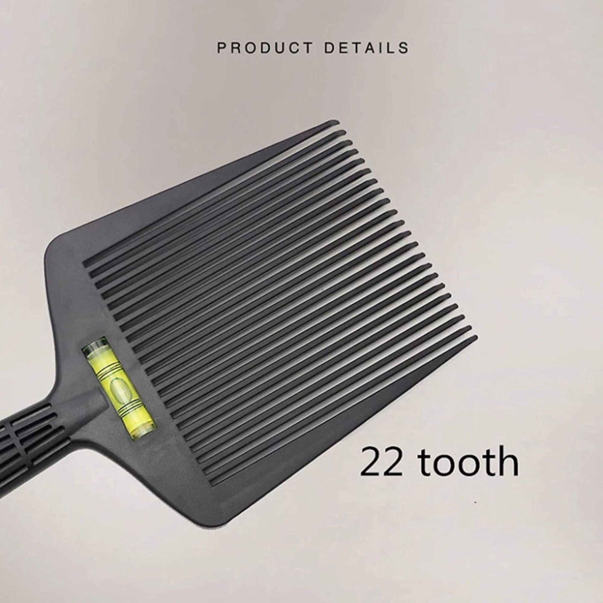 Eson - Hair Cutting Level Comb Large Teeth With Built-in Spirit Level