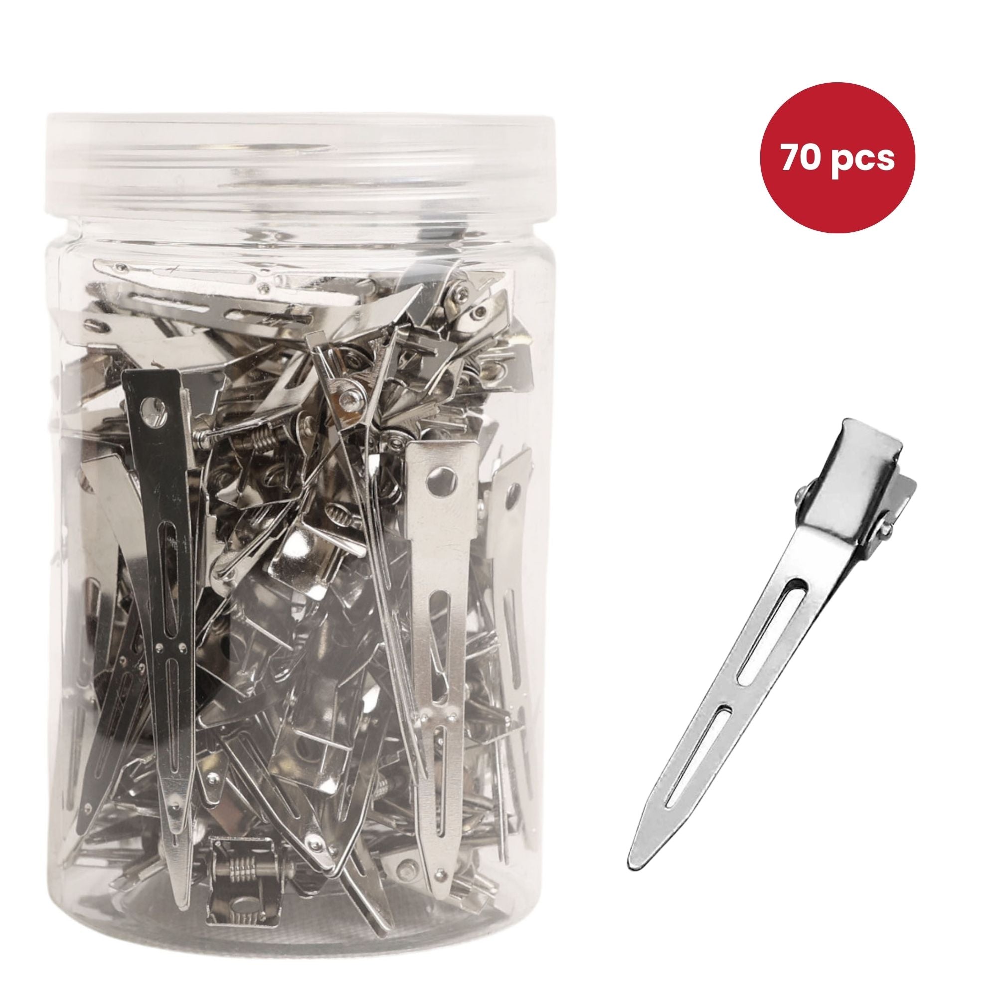 Eson - Single Prong Pinch Hair Clips 55mm (Pack of 70)
