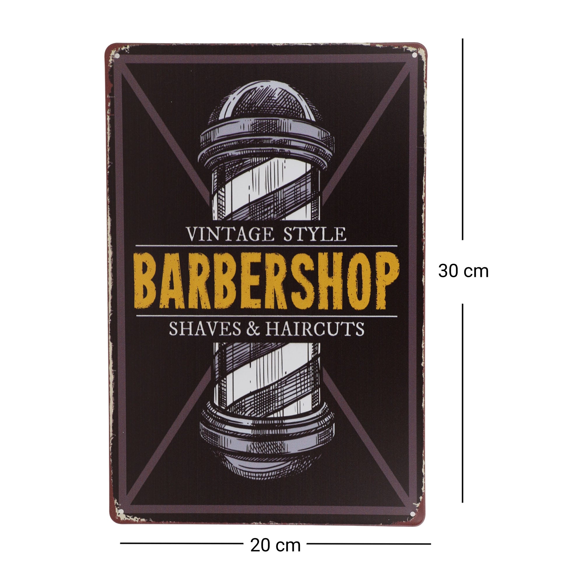 Eson - Vintage Barber Shop Metal Plaque Sign 20x30cm