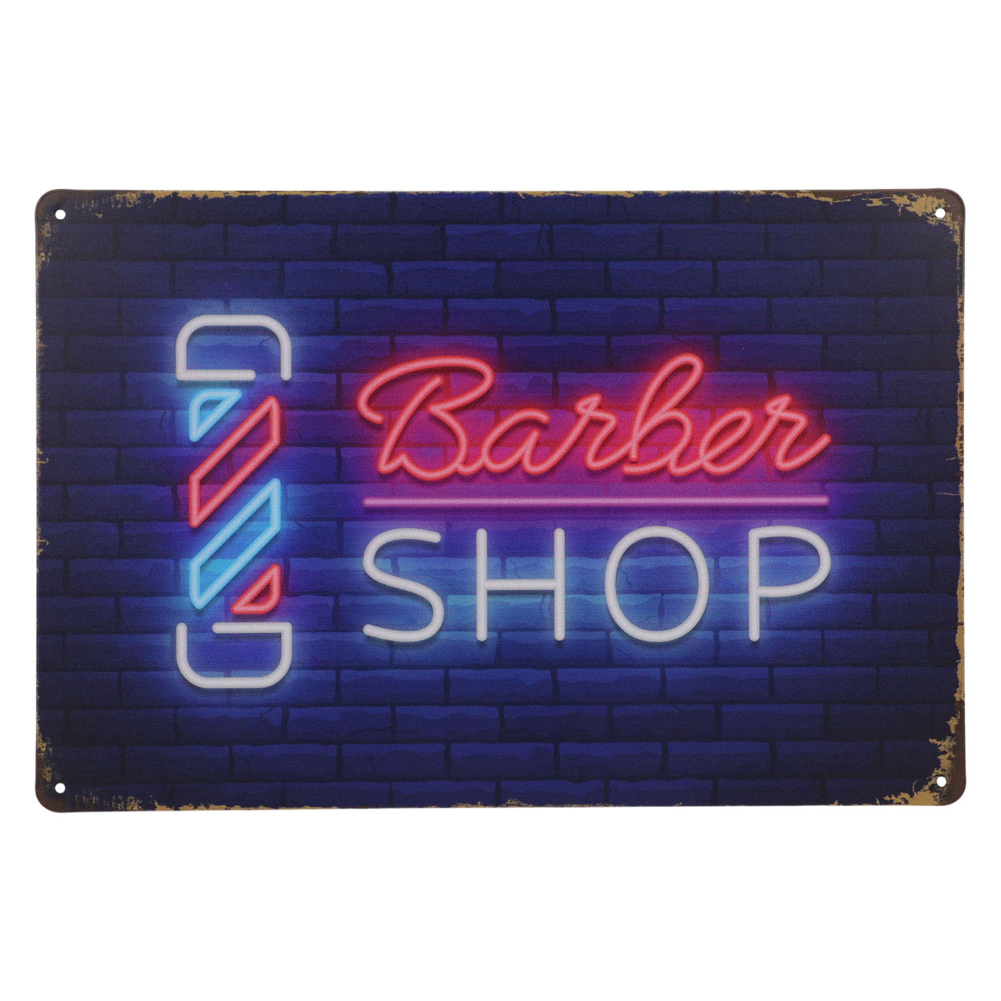 Eson - Barber Shop Metal Plaque Sign 20x30cm