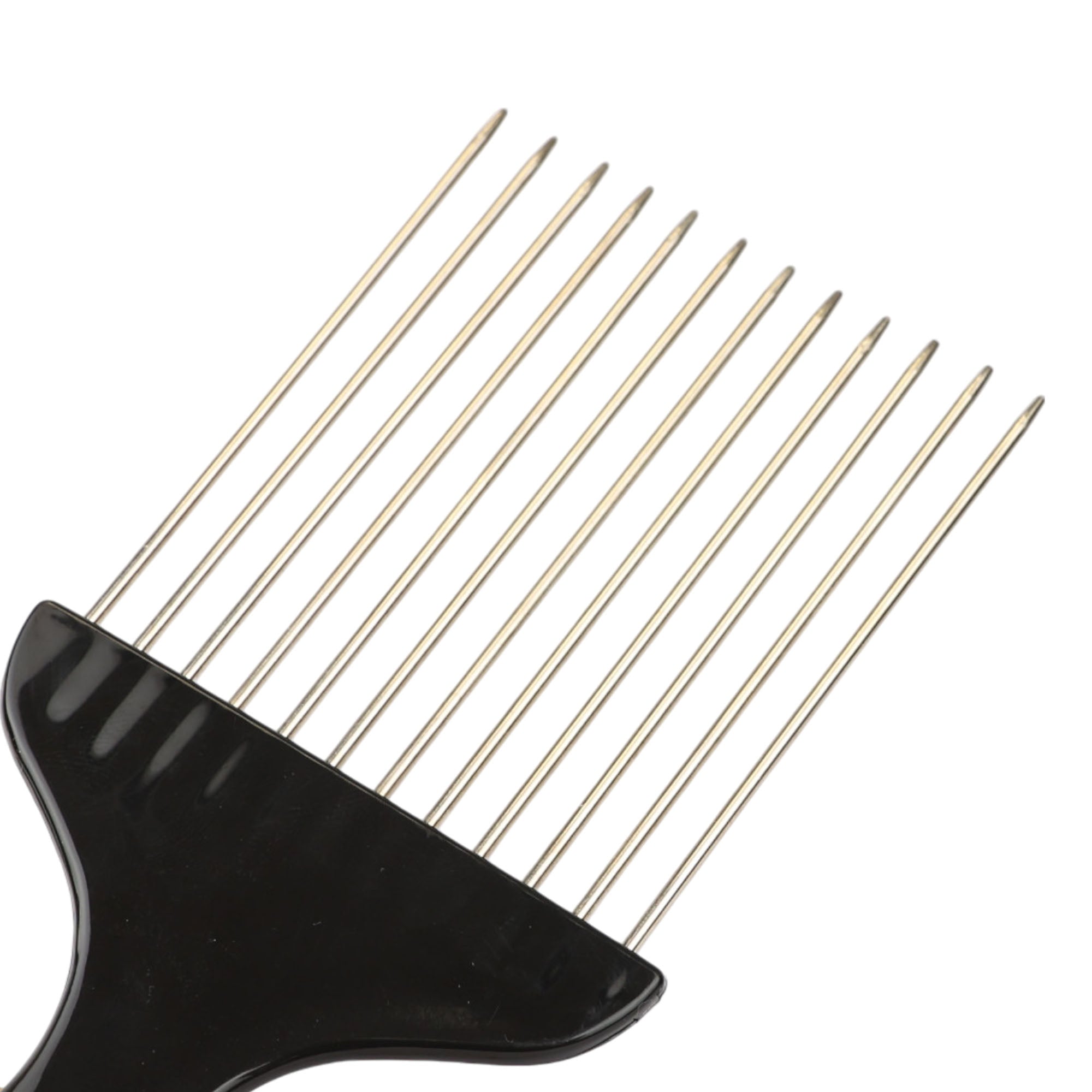 Eson - Hair Styling Comb Metal Picks Wide Tooth For Curly Hair