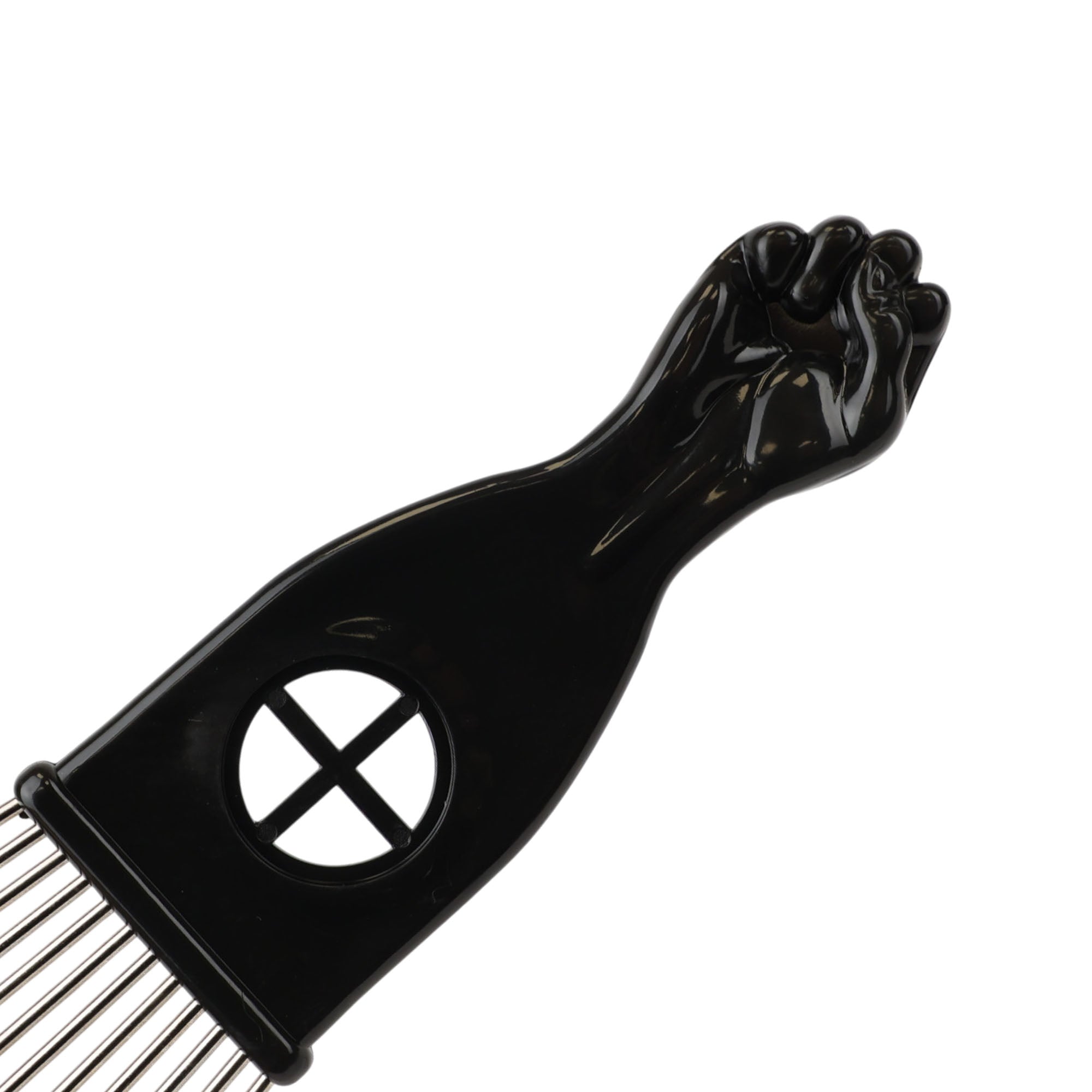 Eson - Hair Styling Comb Metal Picks Wide Tooth For Curly Hair