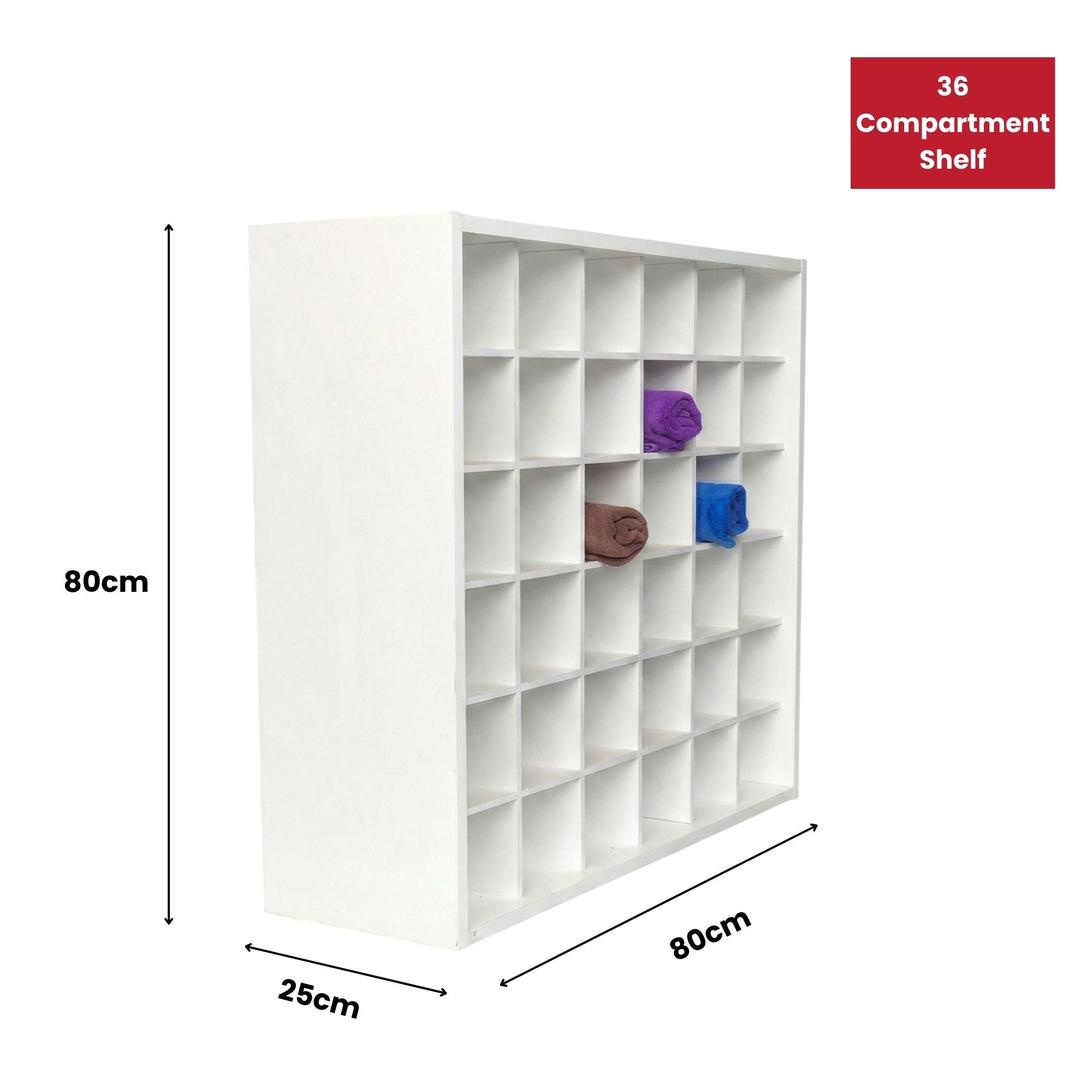 Storage Cabinet - Towel & Colour Organizer Shelf White