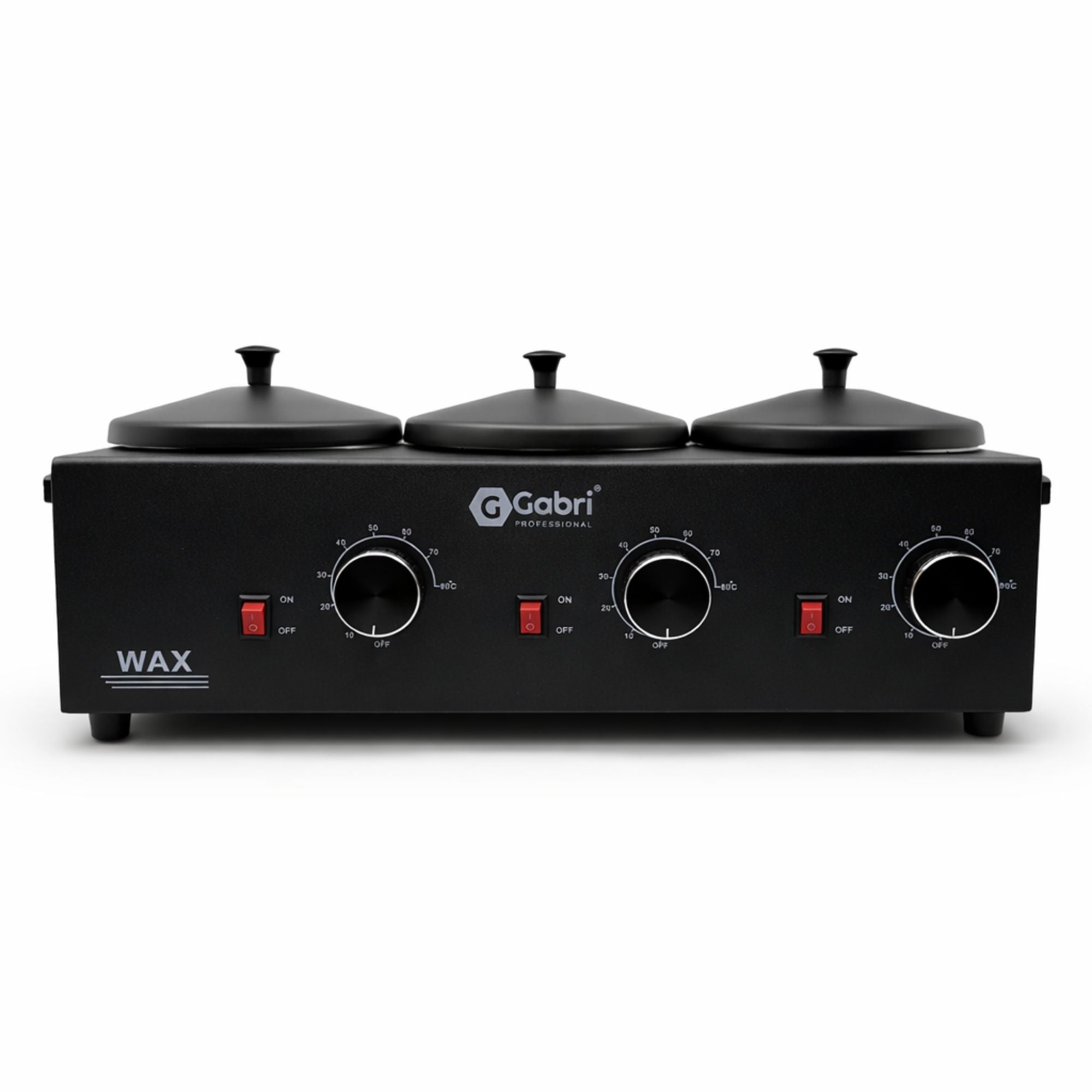 Gabri - 3 Pot Wax Heater Warmer Black
