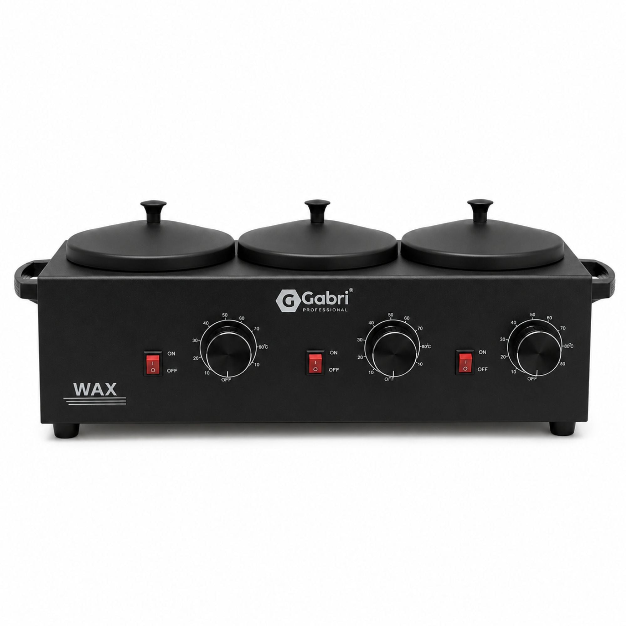 Gabri - 3 Pot Wax Heater Warmer Black