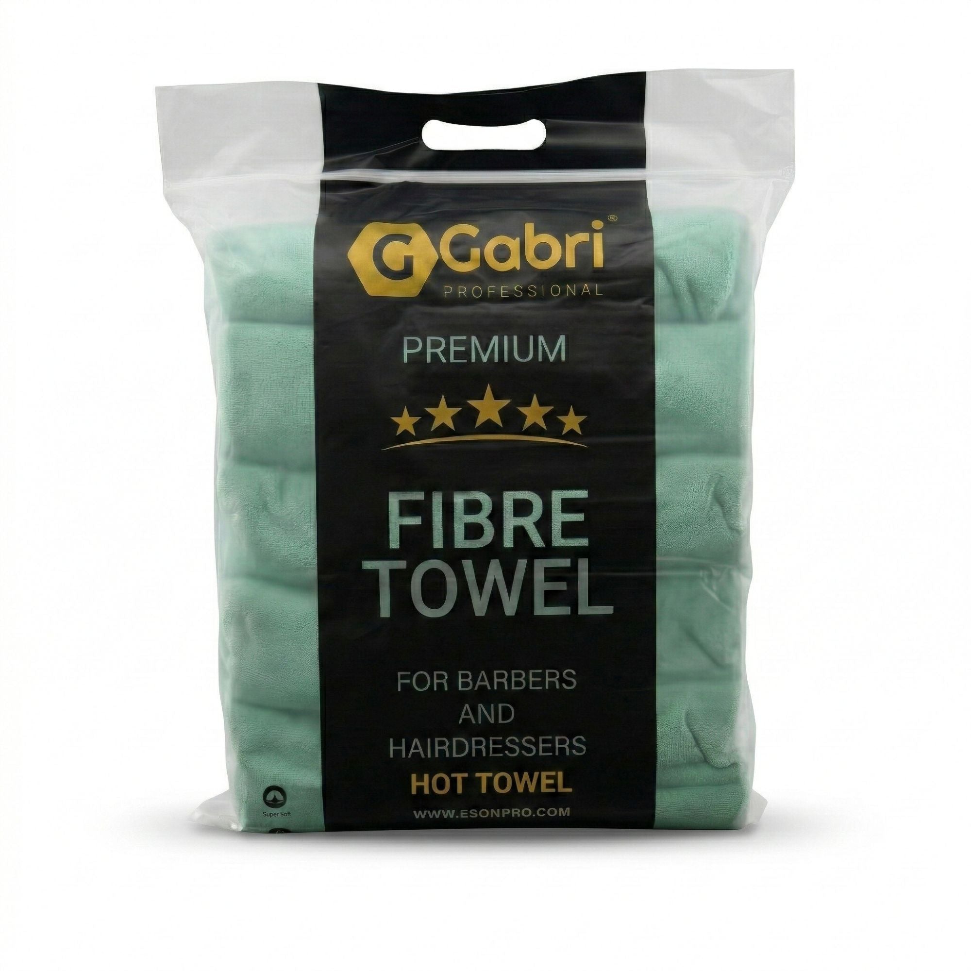 Gabri - Premium Salon Fibre Towel Mint Green (Pack of 6)