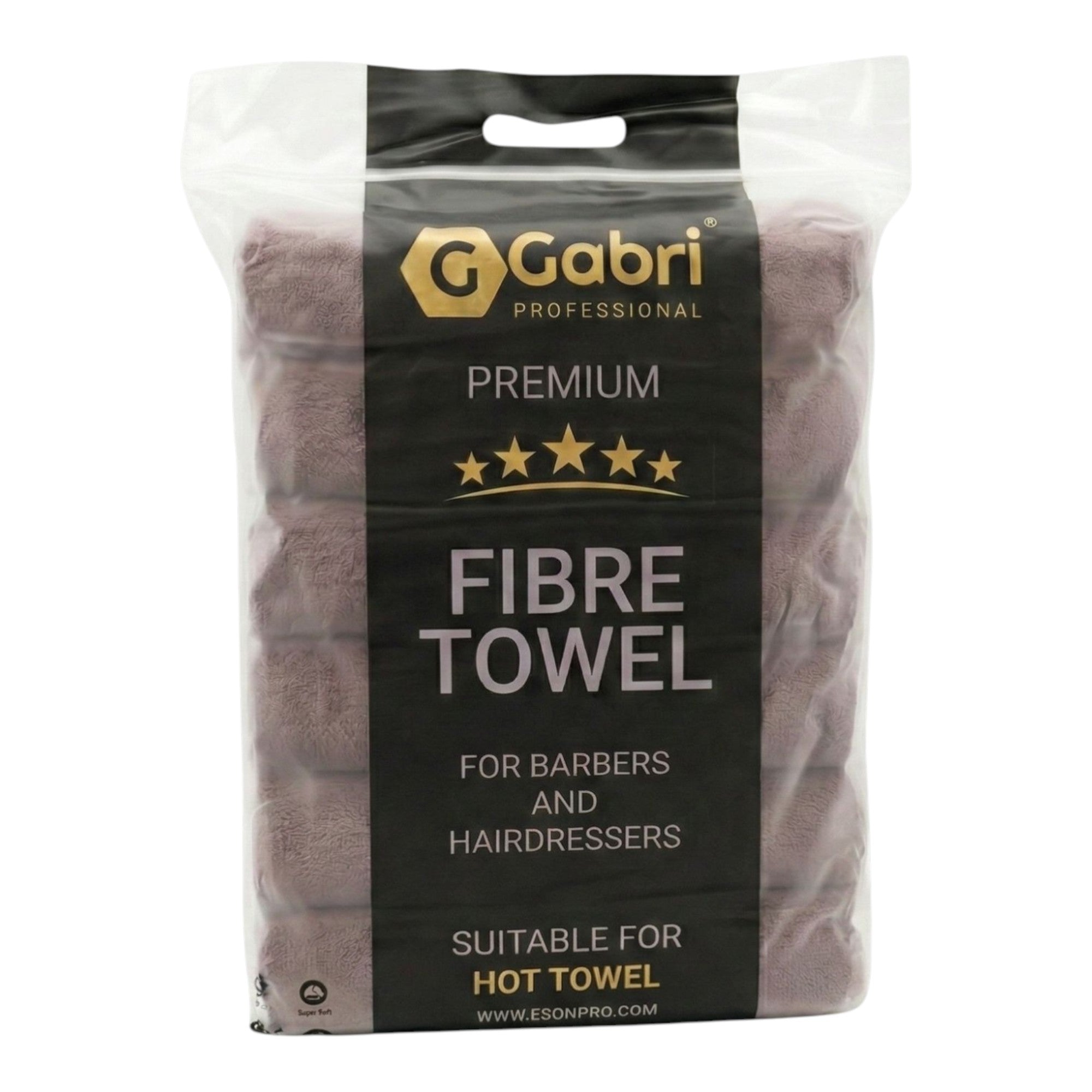 Gabri - Premium Salon Fibre Towel Mocha (Pack of 6)
