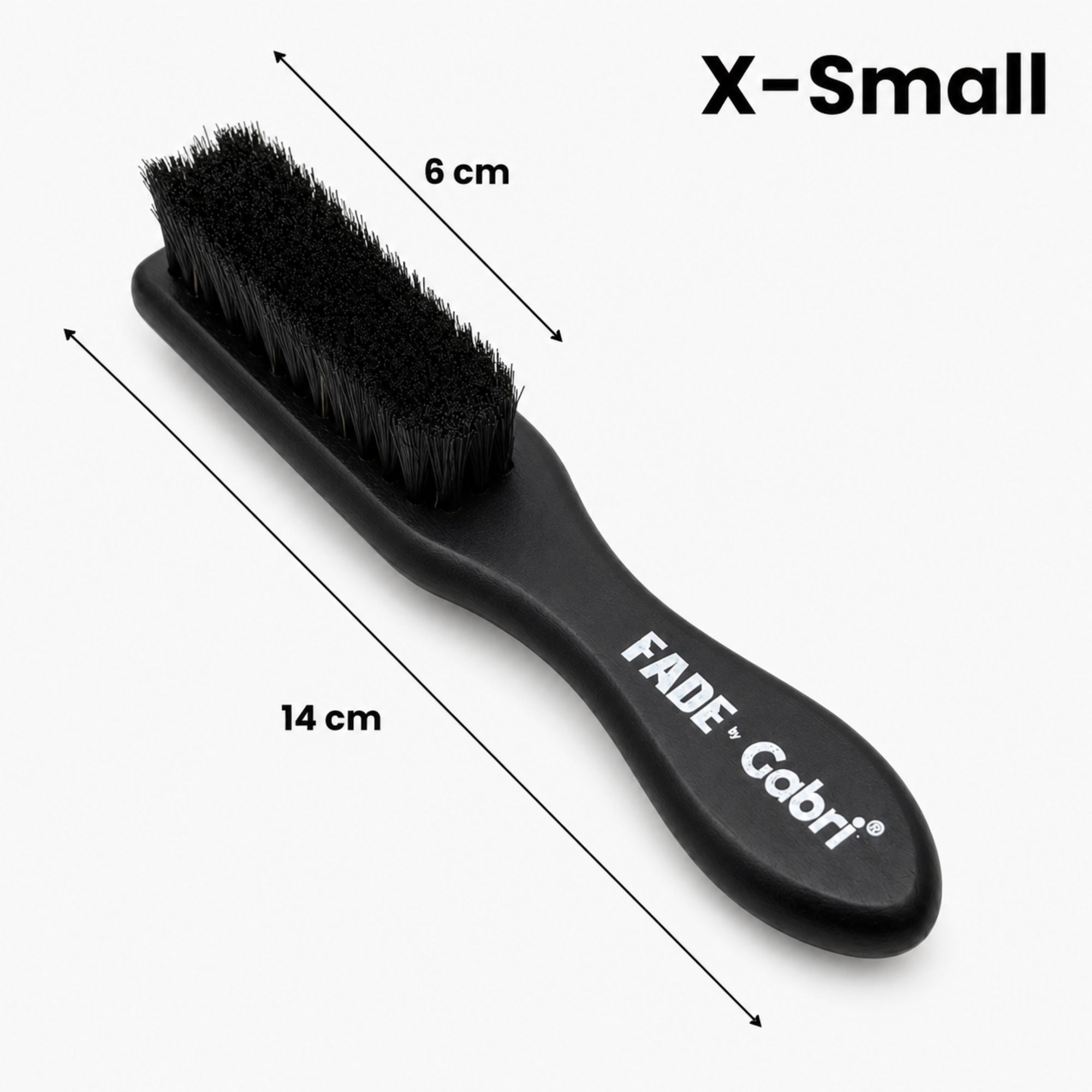 Gabri - Skin Fade Brush Black Wooden Soft Fader X-Small