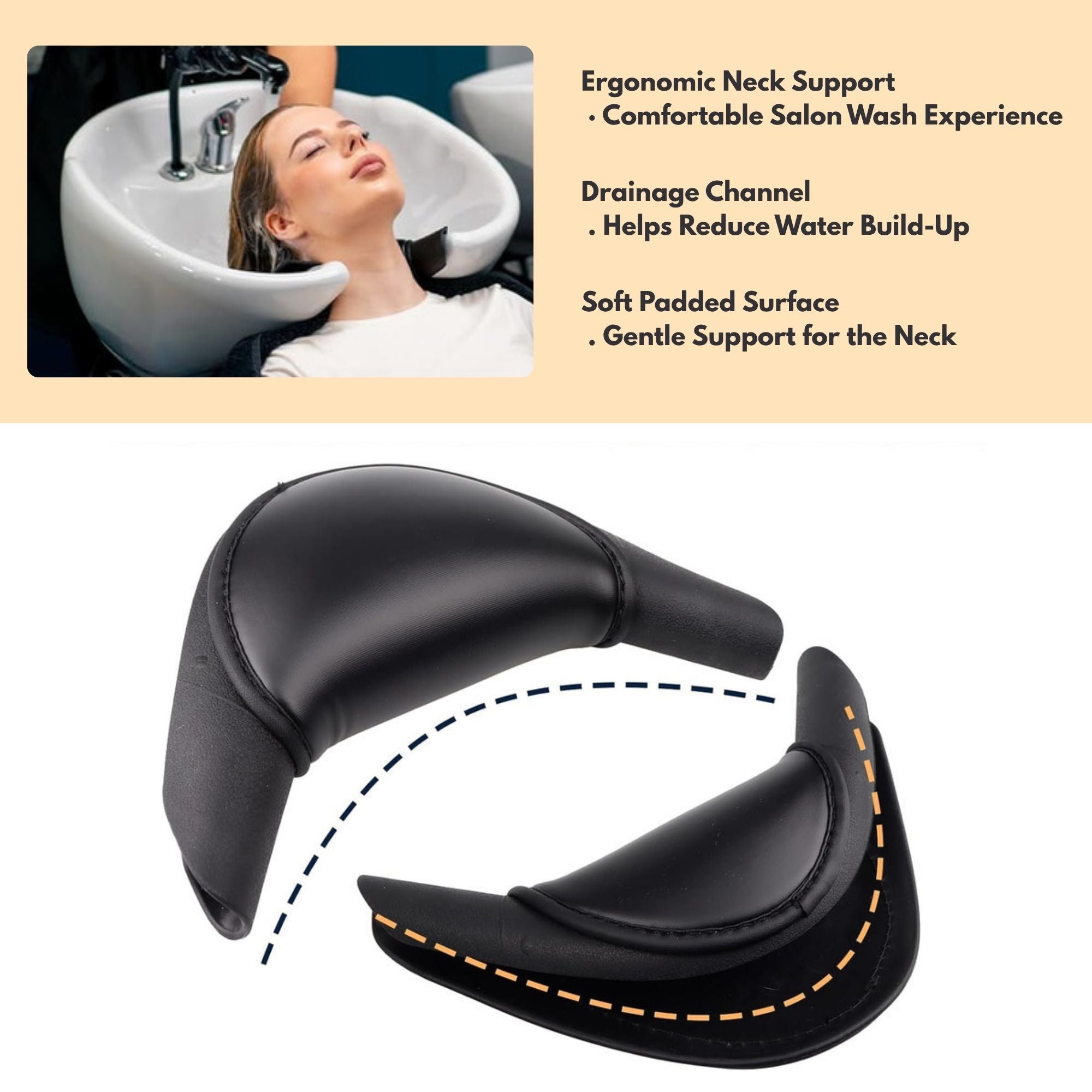 Eson - Portable Silicone Neck Rest for Salon Backwash Basins