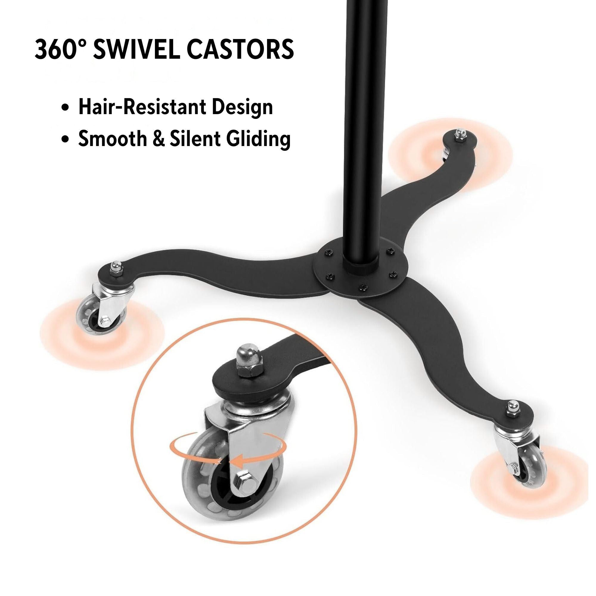 Gabri- Premium Metal Hairdressing Trolley with Magnetic Tint Bowls