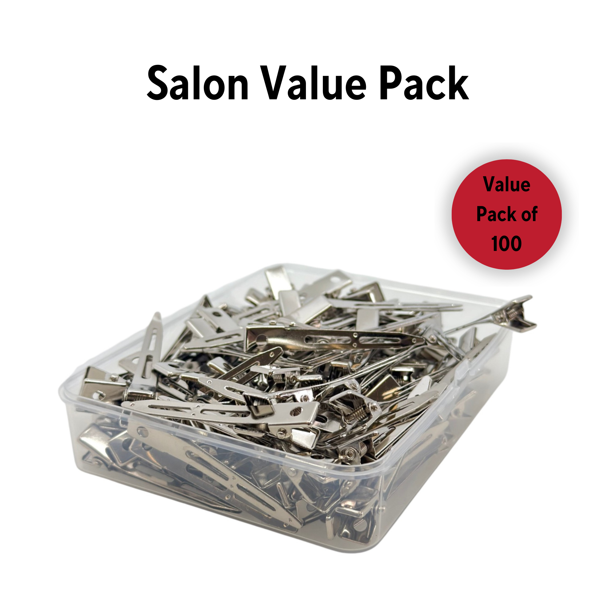 Eson - Single Prong Pinch Hair Clips 55mm (Pack of 100)