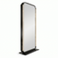 Salon Mirror - Double-Sided Freestanding Black Framed LED Mirror