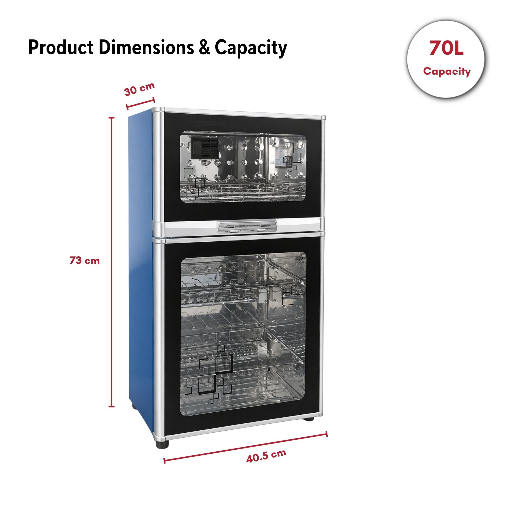 Eson - Multifunctional Double Door High Temperature Disinfection Cabinet 70L