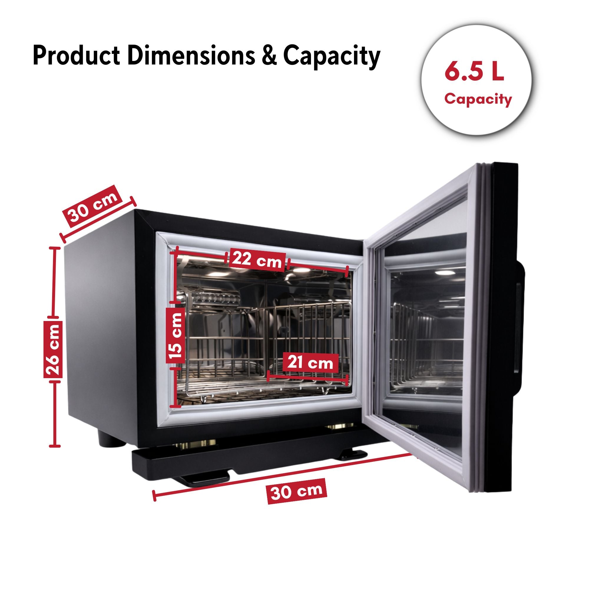 Eson - Hot Towel Warmer Cabinet with UV Steriliser 6.5L Matte Black