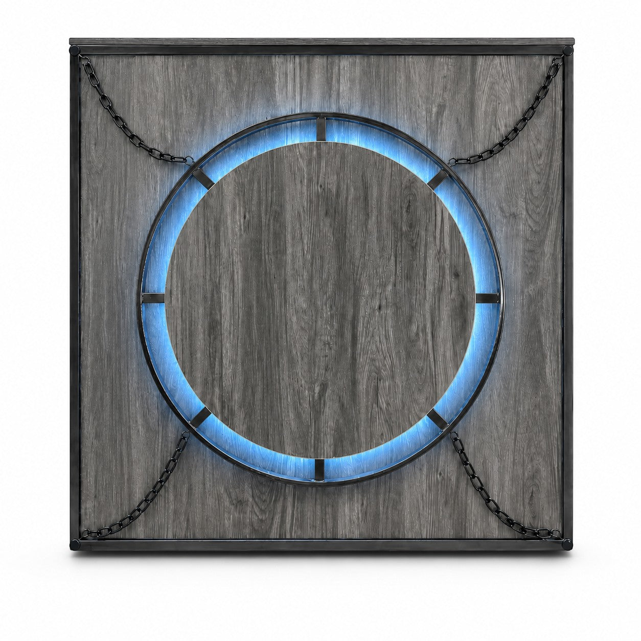 Reception Desk - Wood Effect Illuminated Counter