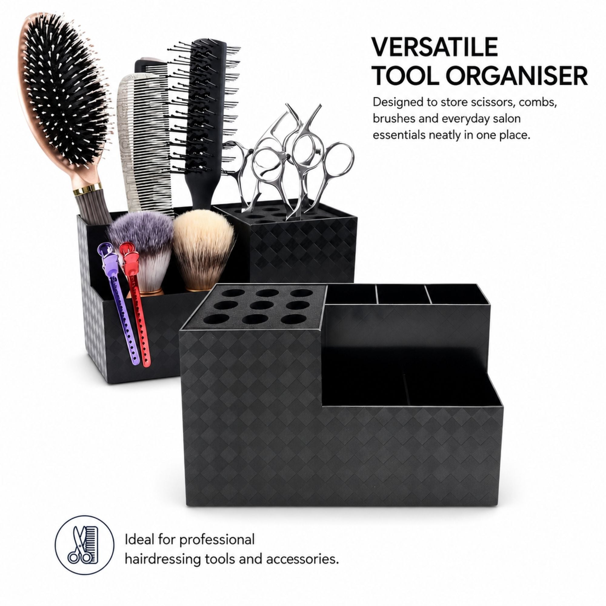 Eson - Scissor & Brush Holder Non-Slip Storage Box