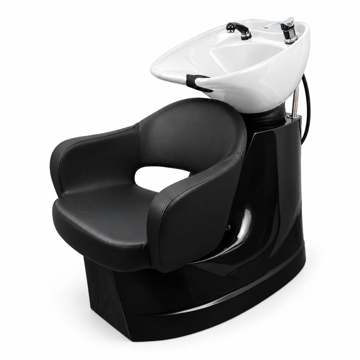 Backwash Chair - Rinse and Relax White Basin Adjustable Chair