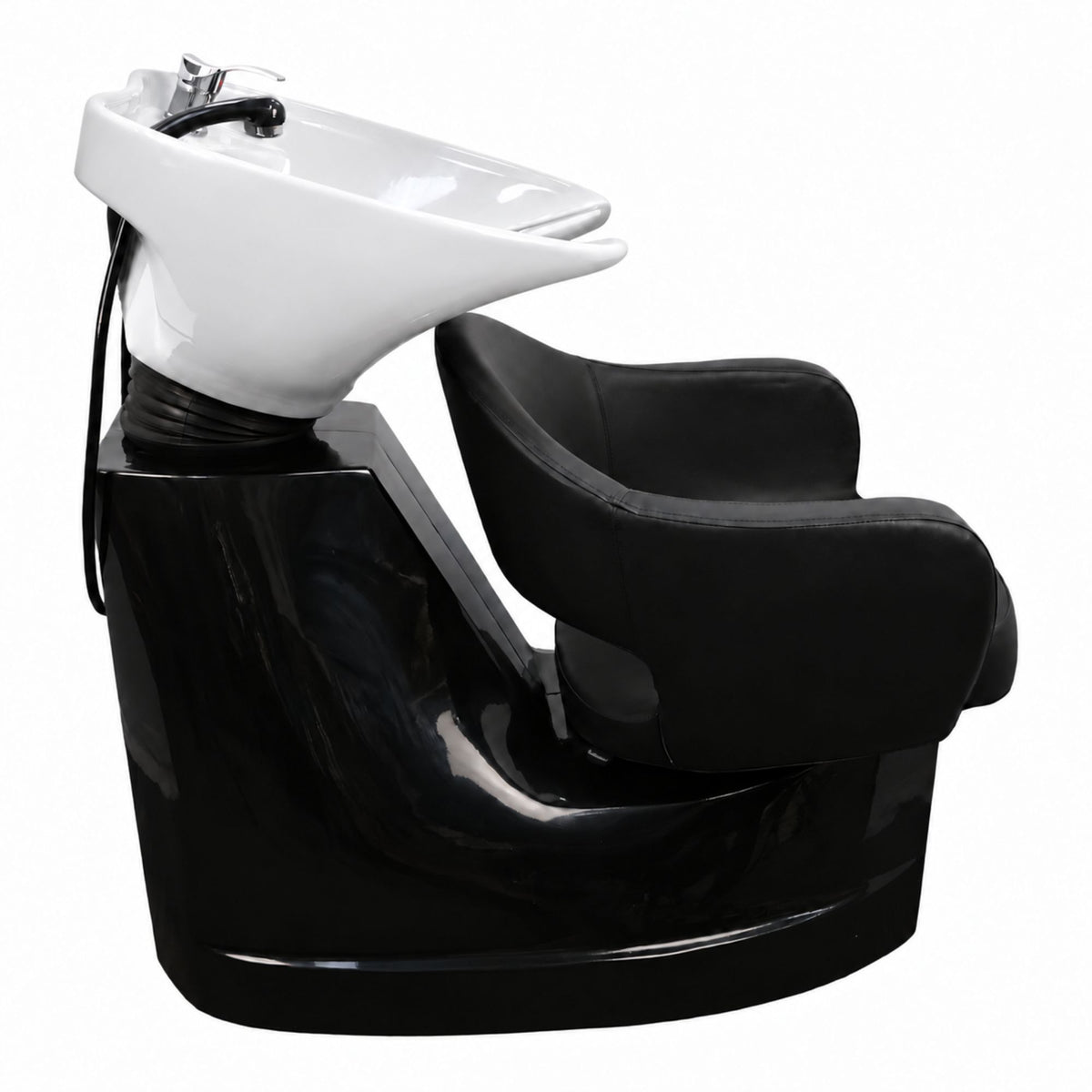 Backwash Chair - Rinse and Relax White Basin Adjustable Chair