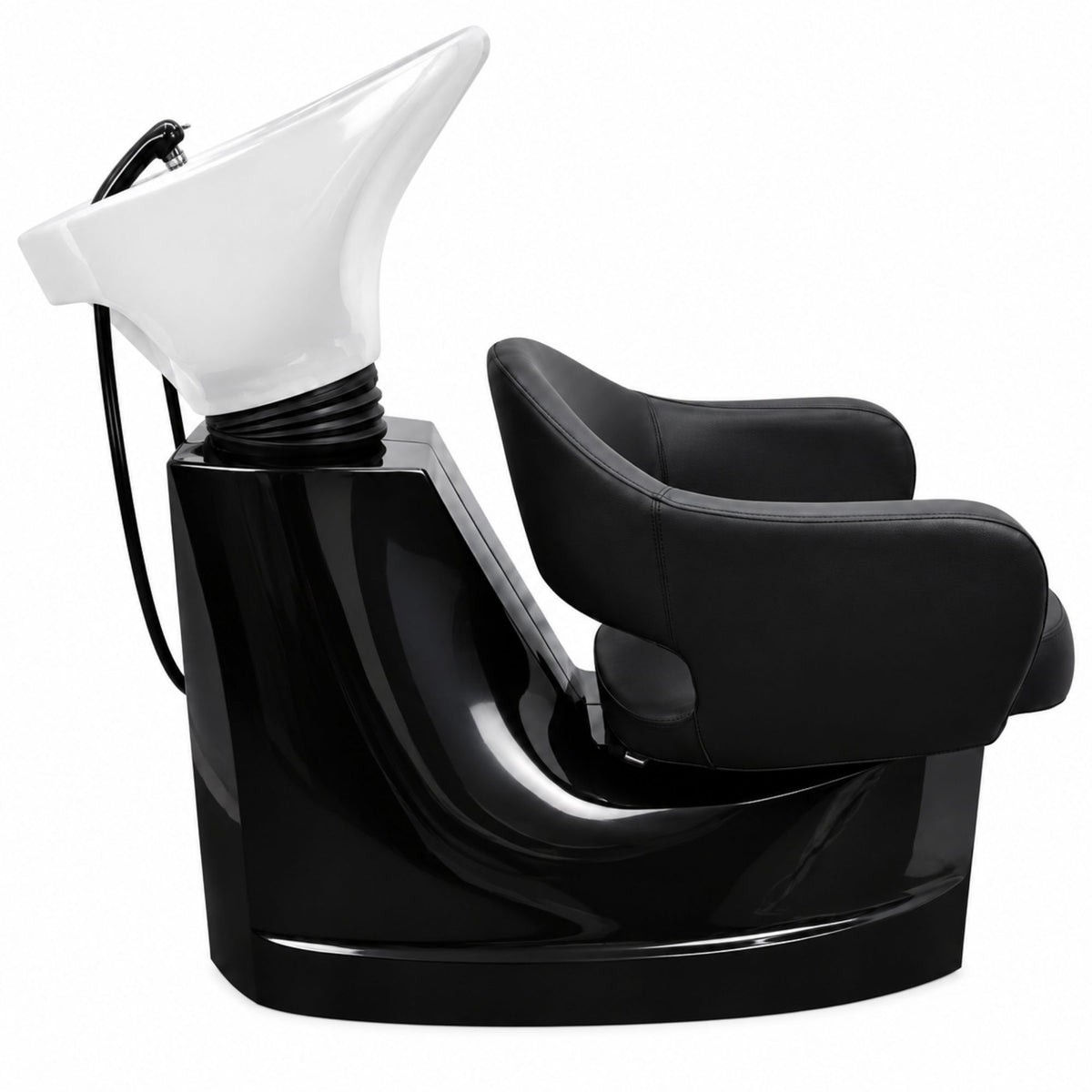 Backwash Chair - Rinse and Relax White Basin Adjustable Chair