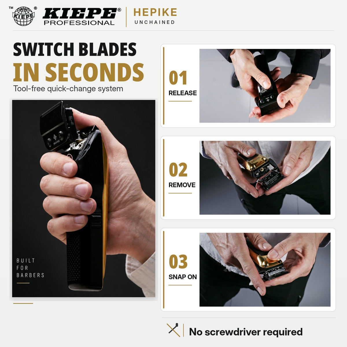 Kiepe - Hepike Unchained Hair Clipper 6365