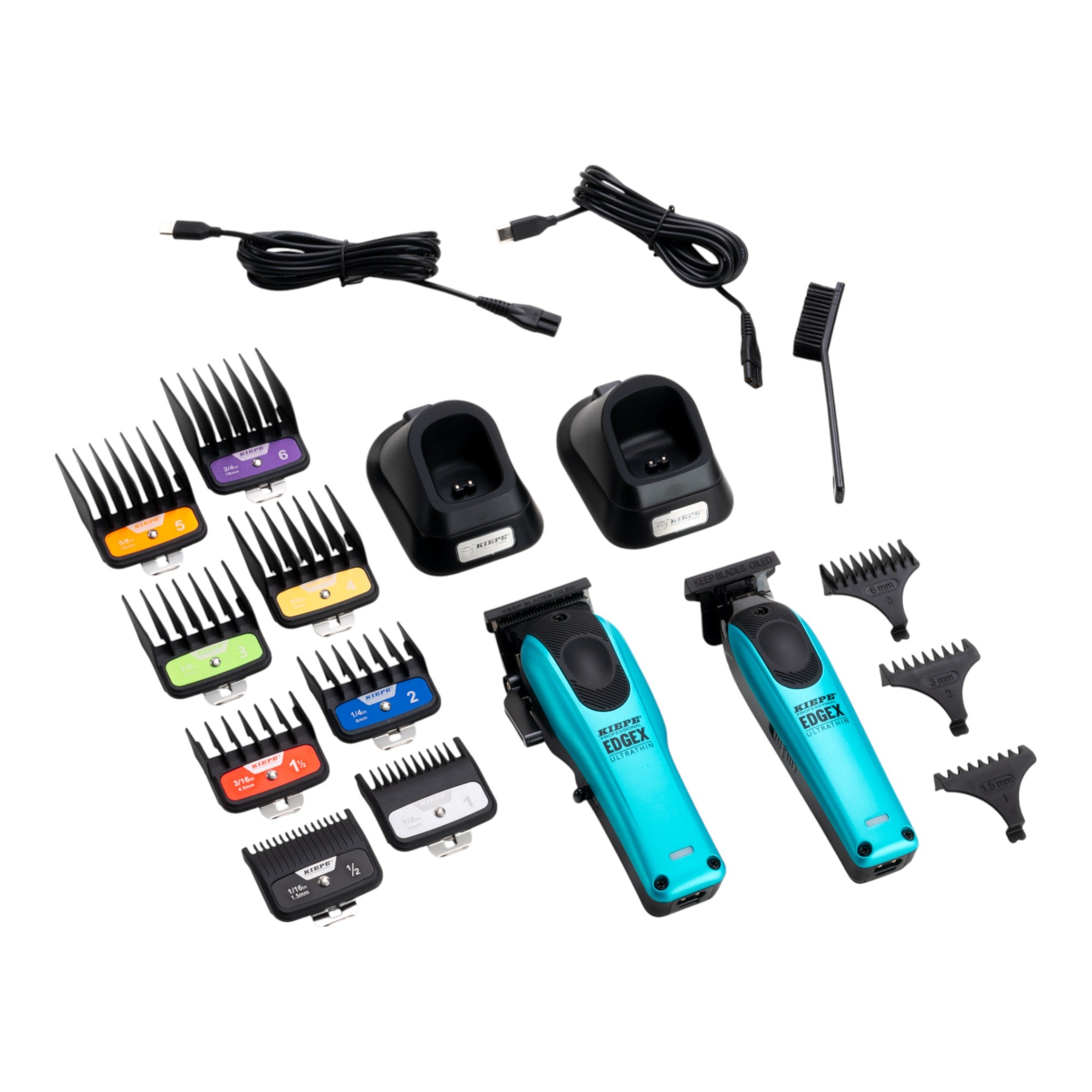 Kiepe - Professional Edge X Ultrathin Clipper & Trimmer Set - Teal